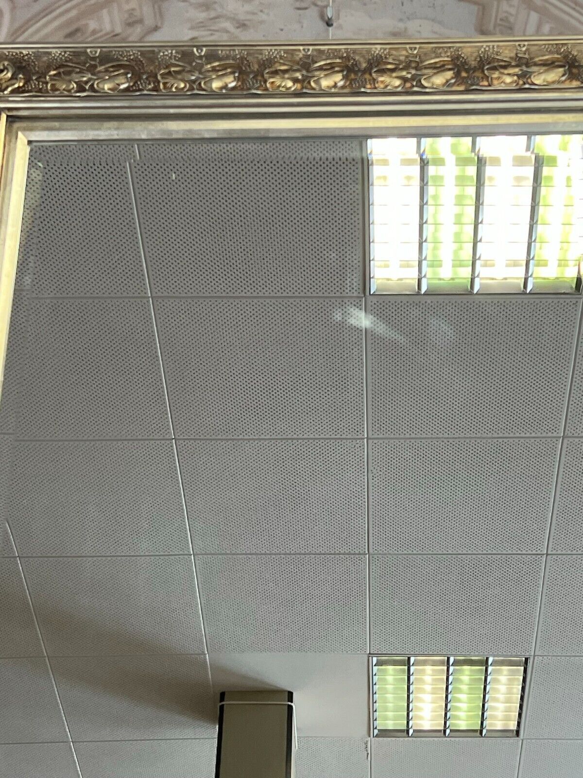 GROSSER WANDSPIEGEL SPIEGEL SILBER JUGENDSTIL STIL RAHMEN FACETTIERTES GLAS – Bild 4