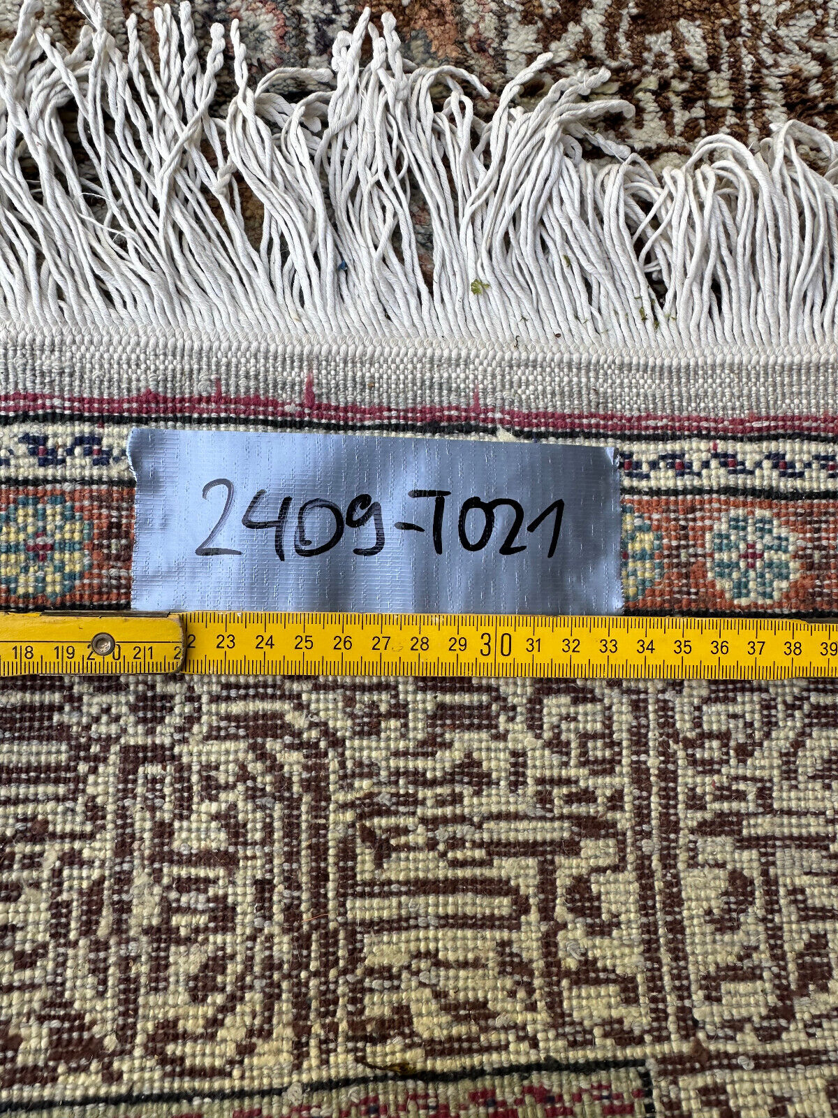 ALTER TÜRKISCHER KAISERY GEBETSTEPPICH TEPPICH WOLLE 209x123cm – Bild 15