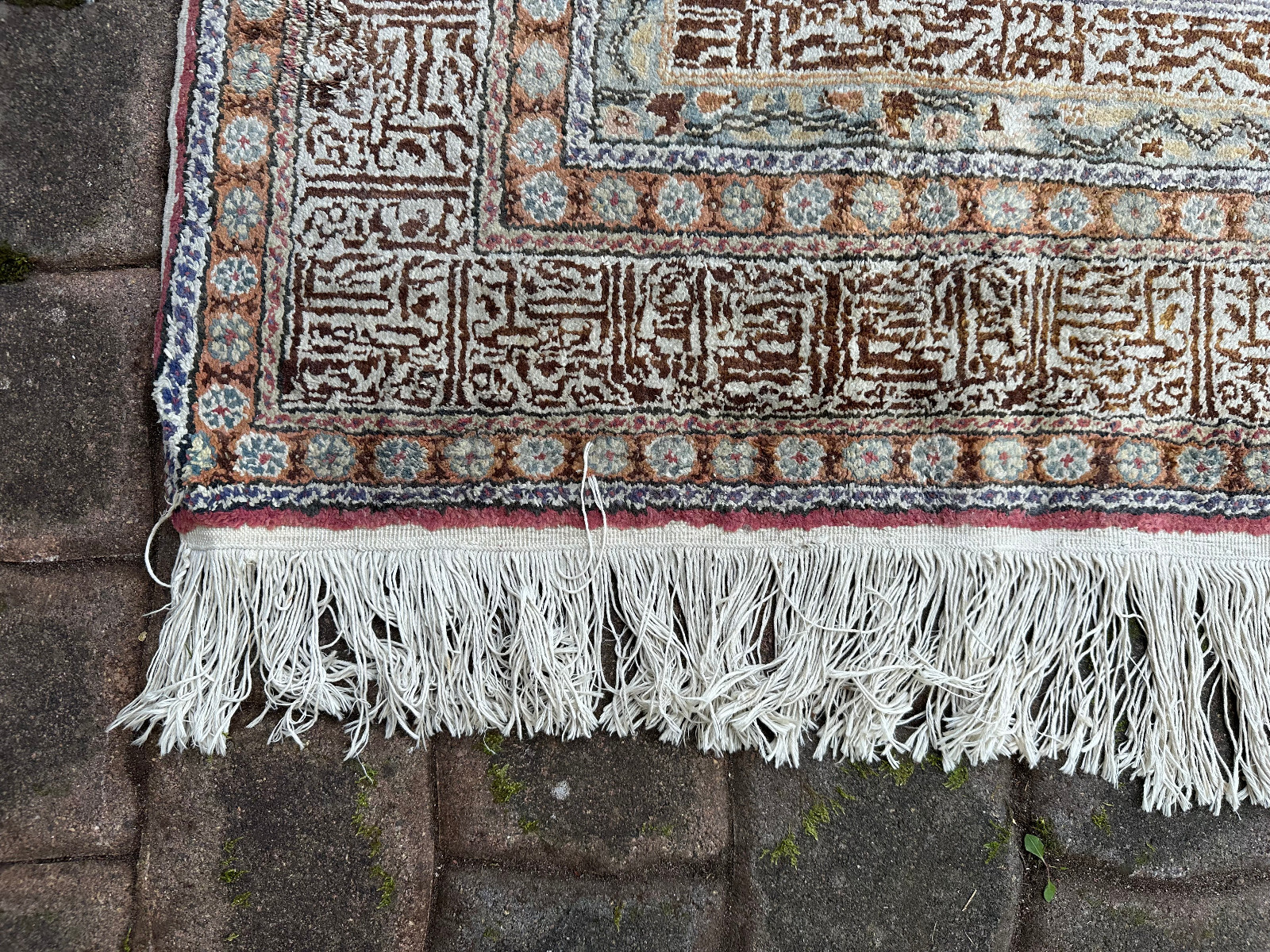 ALTER TÜRKISCHER KAISERY GEBETSTEPPICH TEPPICH WOLLE 209x123cm – Bild 3