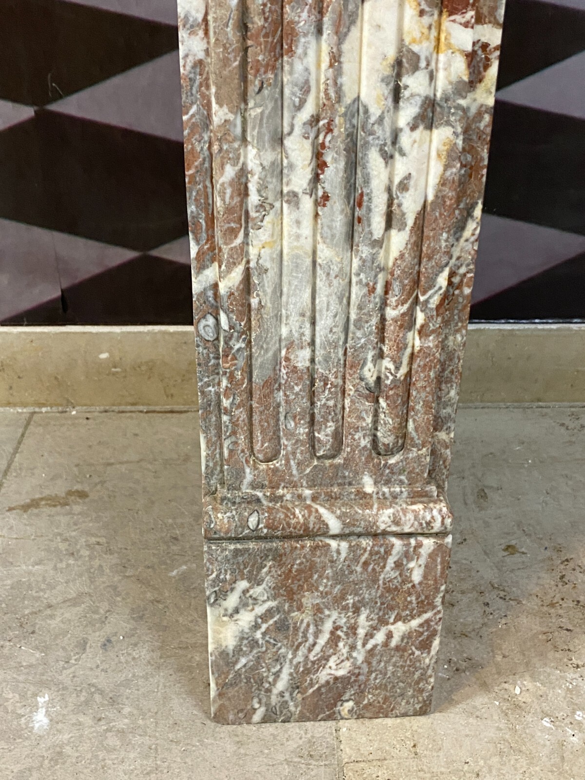 ANTIKE KAMINUMRANDUNG MARMOR KAMIN UM 1780 LOUIS SEIZE 18-TES – Bild 13