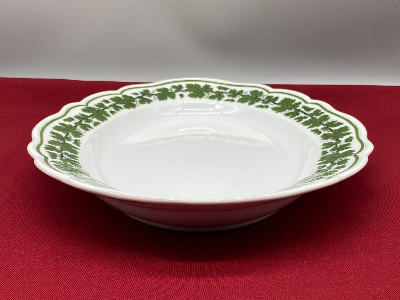 MEISSEN PORZELLAN GROSSE SCHALE TABLETT  34cm WEINLAUB ERSTE WAHL ANTIK – Bild 4