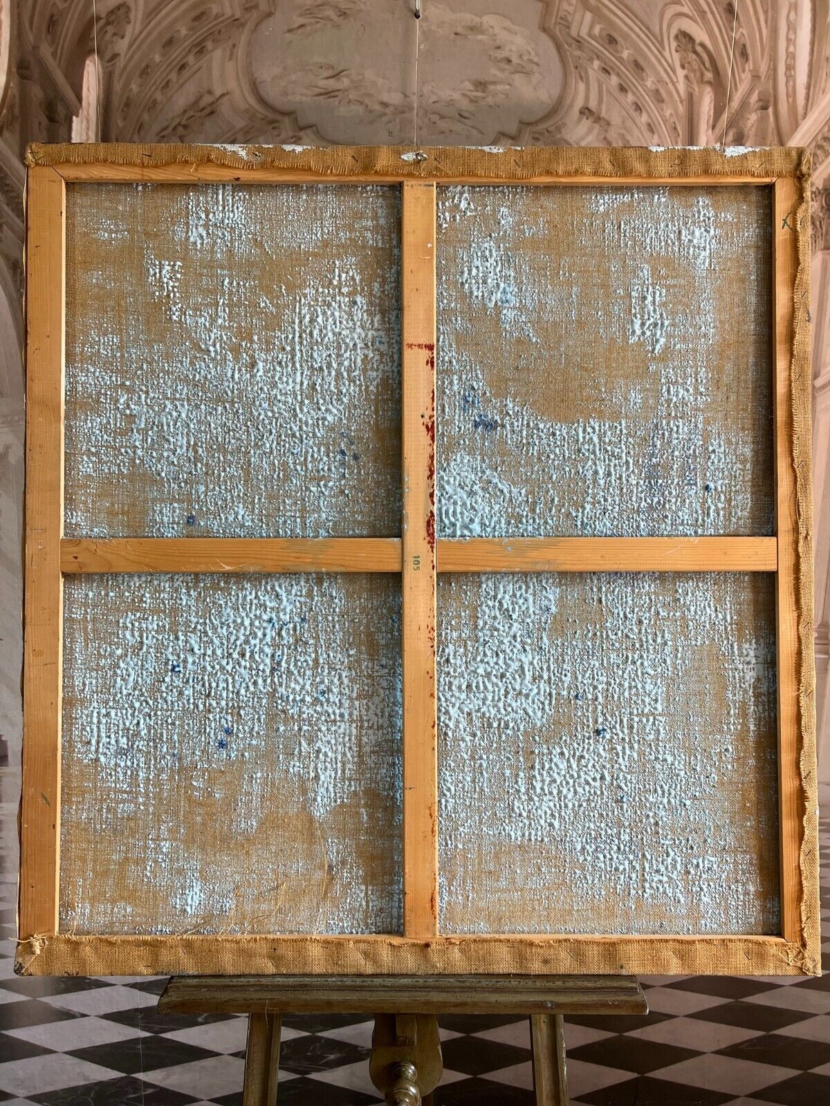 ACRYLGEMÄLDE MODERN GROSSES GEMÄLDE VON WALDEMAR KUFNER (1940-2016) 100x106cm – Bild 11