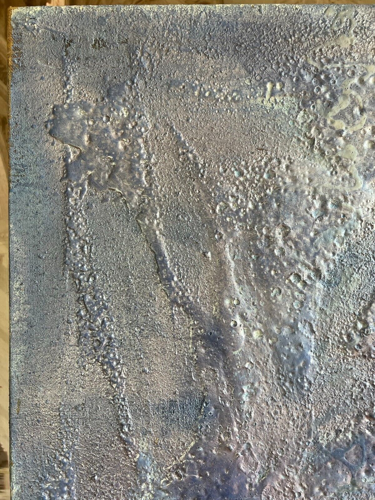 ACRYLGEMÄLDE MODERN GROSSES GEMÄLDE VON WALDEMAR KUFNER (1940-2016) 100x106cm – Bild 5
