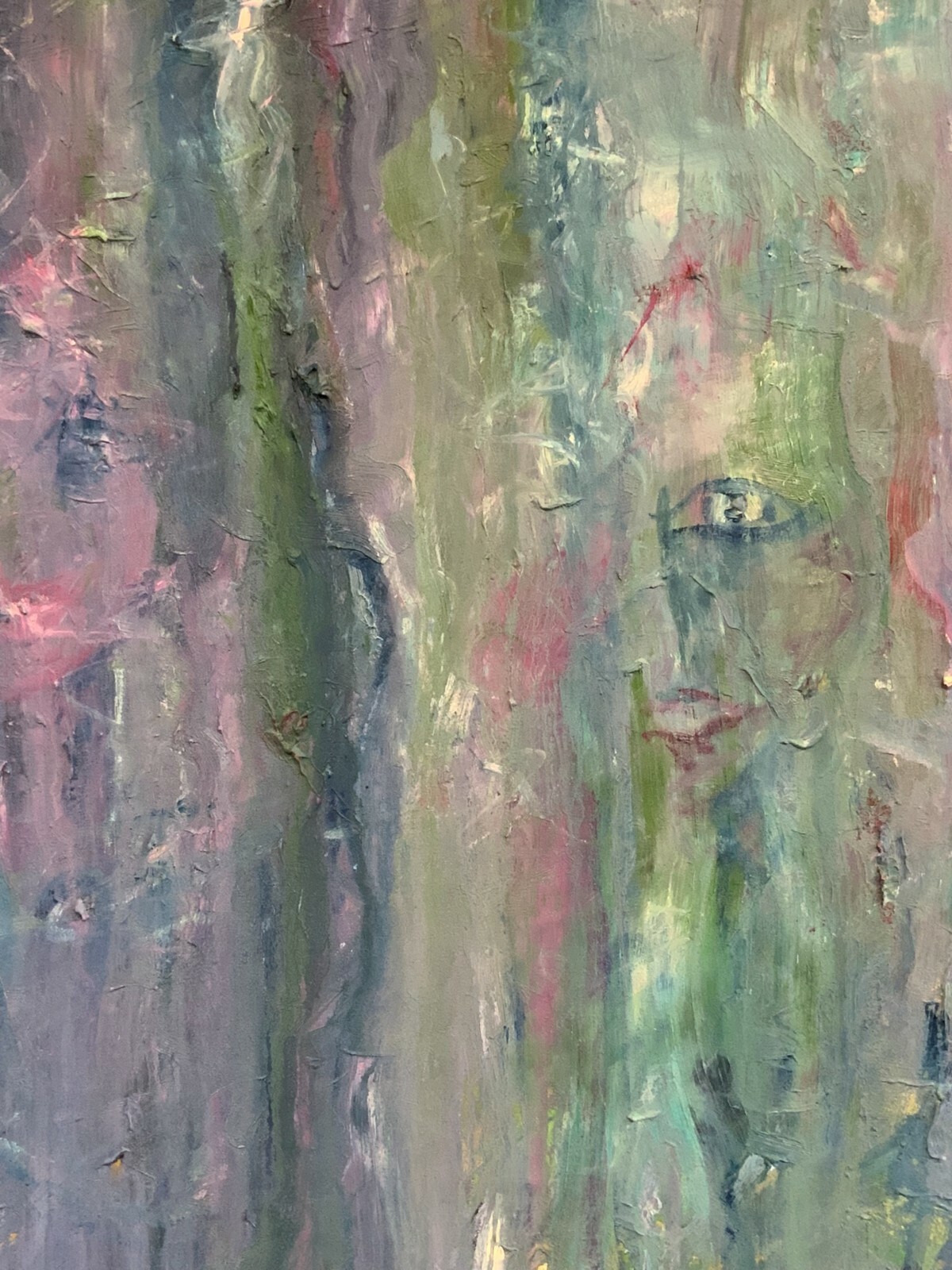 ACRYLGEMÄLDE ABSTRAKT GEMÄLDE GROSSFORMAT 100x100cm Waldemar KUFNER (1940-2016) – Bild 3