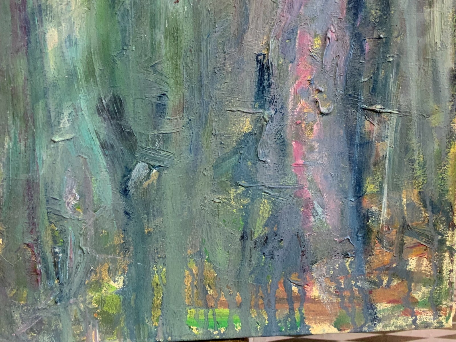 ACRYLGEMÄLDE ABSTRAKT GEMÄLDE GROSSFORMAT 100x100cm Waldemar KUFNER (1940-2016) – Bild 7