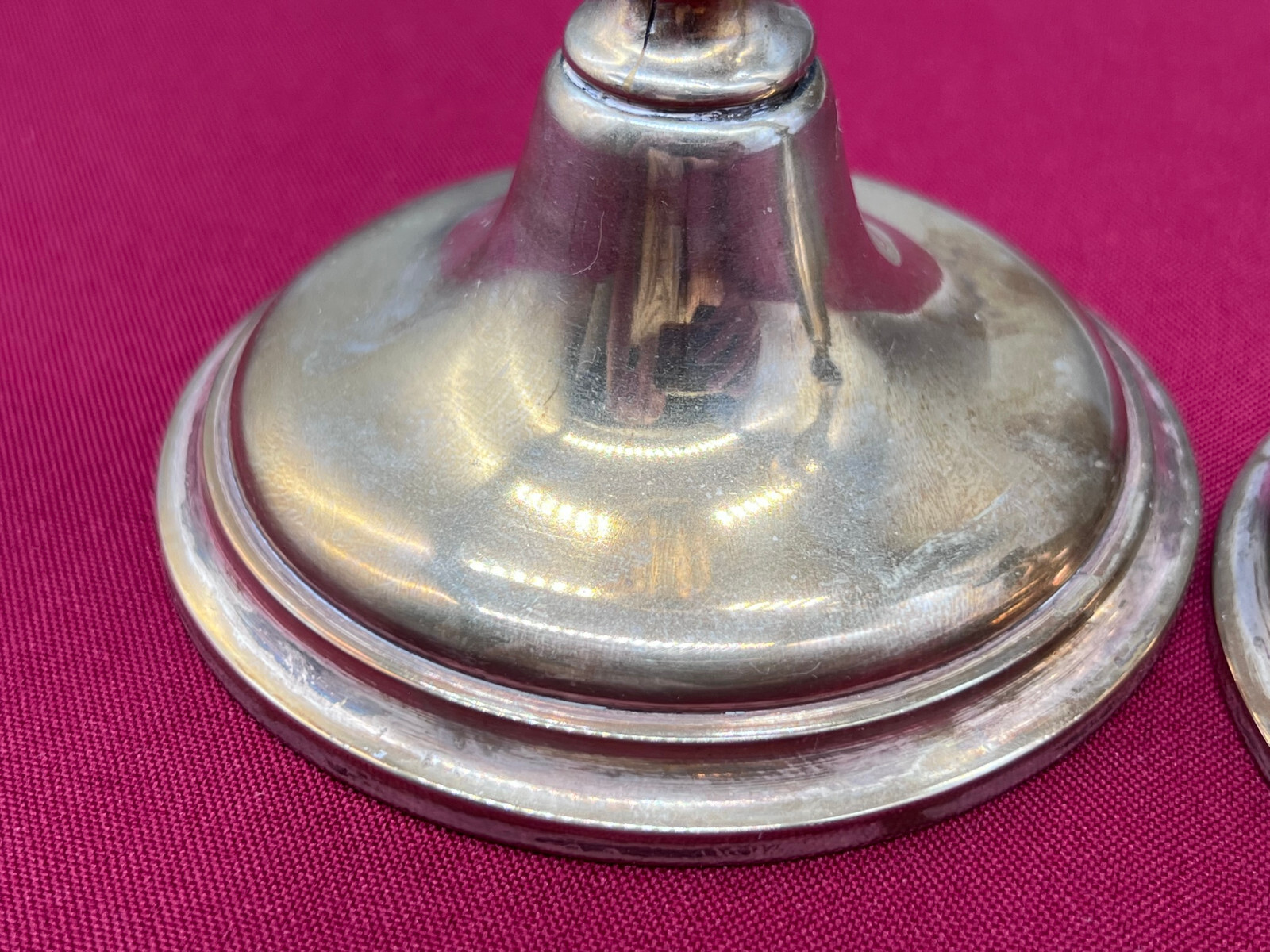 PAAR ANTIKE KERZENLEUCHTER VERSILBERT MANUFAKTUR EDWARD HARTMANN MÜNCHEN – Bild 15