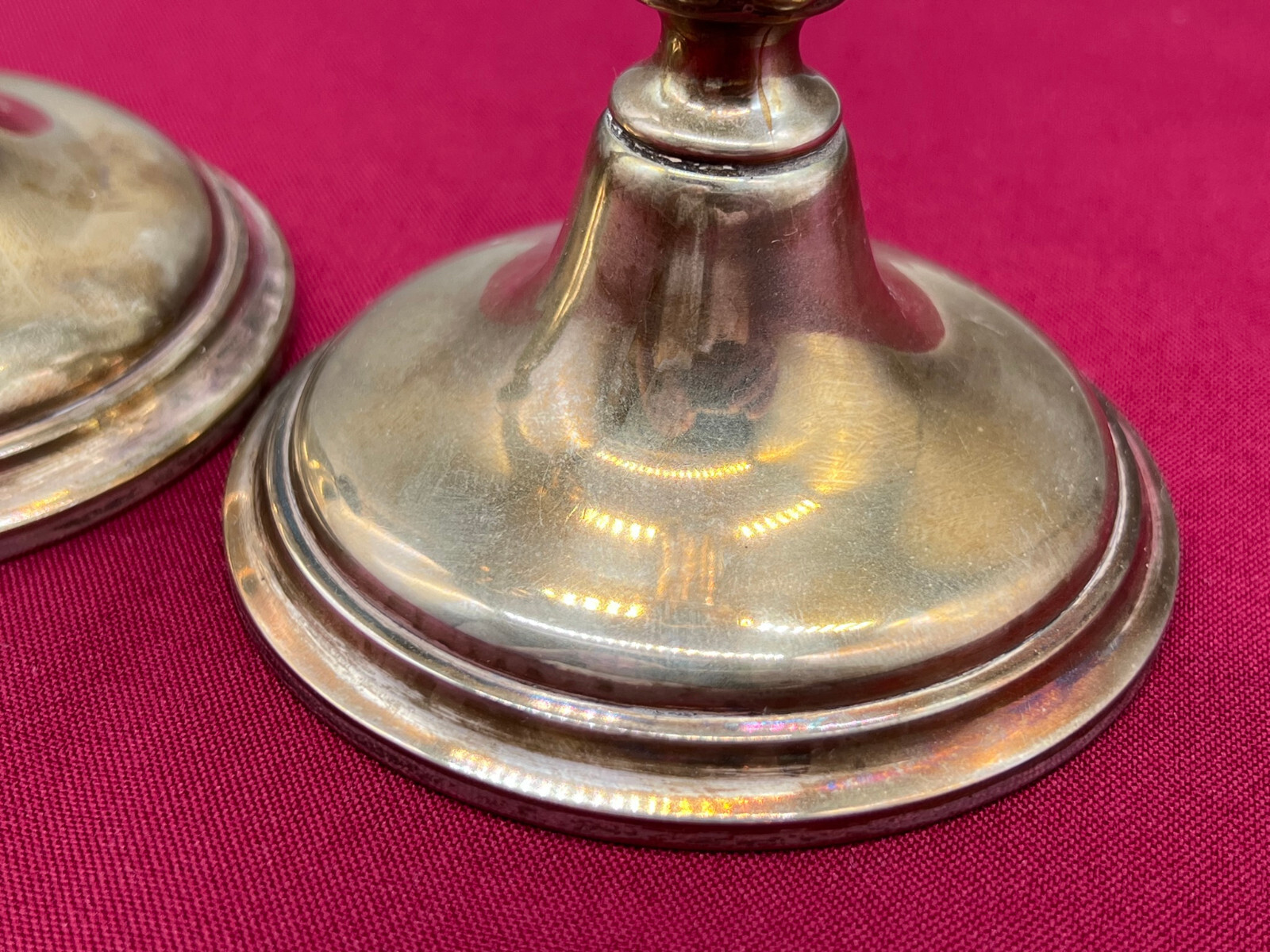 PAAR ANTIKE KERZENLEUCHTER VERSILBERT MANUFAKTUR EDWARD HARTMANN MÜNCHEN – Bild 16