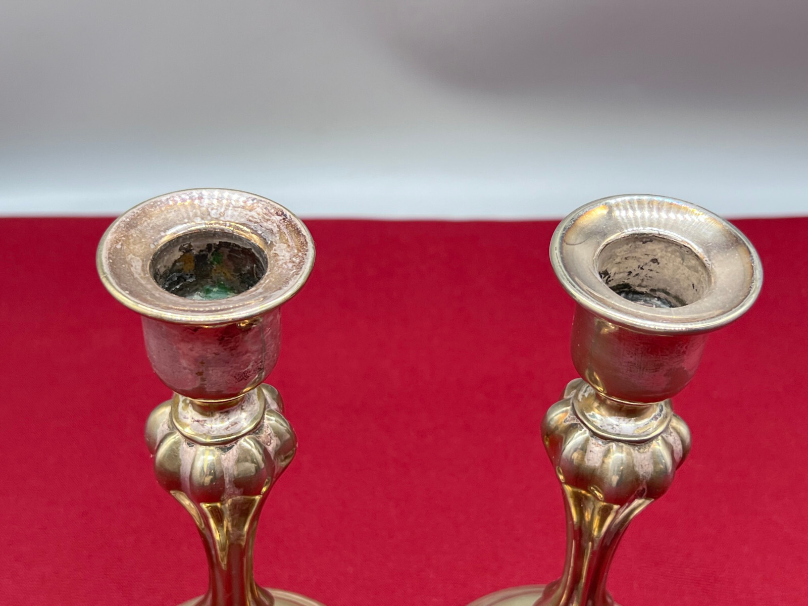 PAAR ANTIKE KERZENLEUCHTER VERSILBERT MANUFAKTUR EDWARD HARTMANN MÜNCHEN – Bild 5
