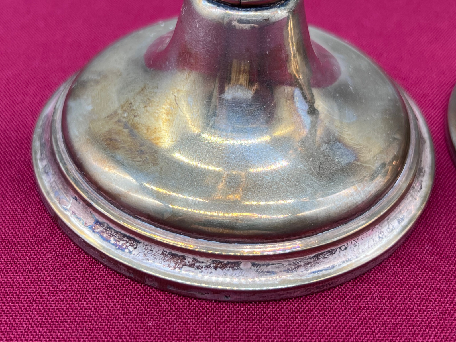 PAAR ANTIKE KERZENLEUCHTER VERSILBERT MANUFAKTUR EDWARD HARTMANN MÜNCHEN – Bild 9