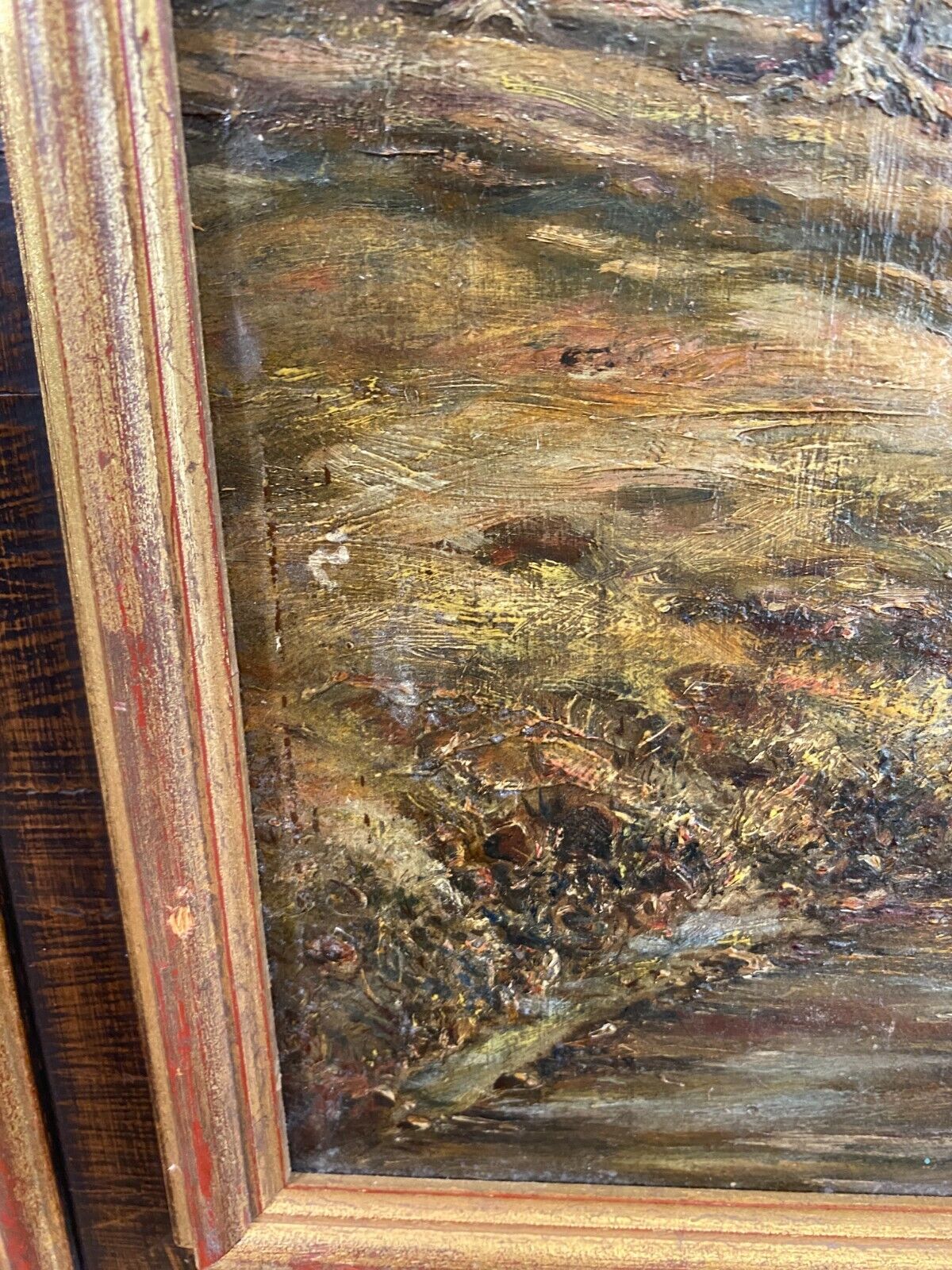 ANTIKES ÖLGEMÄLDE VON 1913 LANDSCHAFT MIT BÄUMEN GEMÄLDE SIGNIERT PÜRDAY – Bild 16