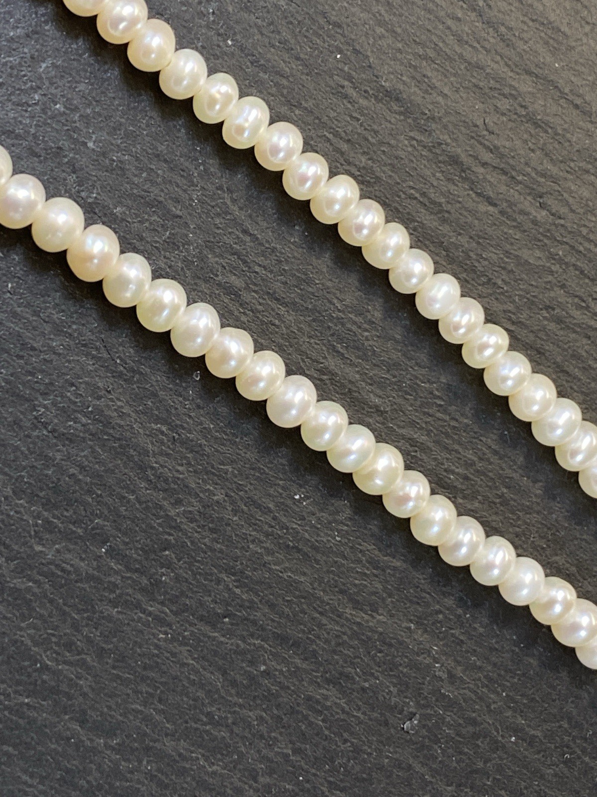 ELEGANTE HALSKETTE PERLENKETTE COLLIER SÜSSWASSER PERLEN MITTELSTÜCK 14K GOLD – Bild 16