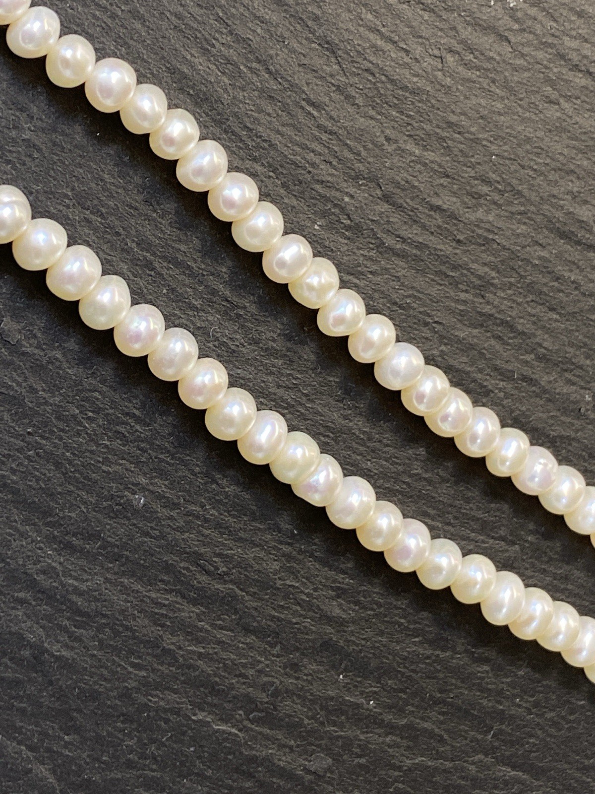 ELEGANTE HALSKETTE PERLENKETTE COLLIER SÜSSWASSER PERLEN MITTELSTÜCK 14K GOLD – Bild 17