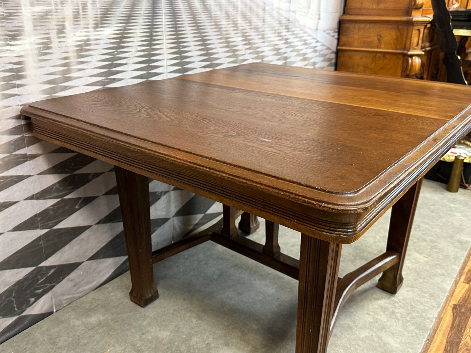 ANTIKER JUGENDSTIL TISCH BEISTELLTISCH UM 1900 AUS EICHE ENGLAND – Bild 4