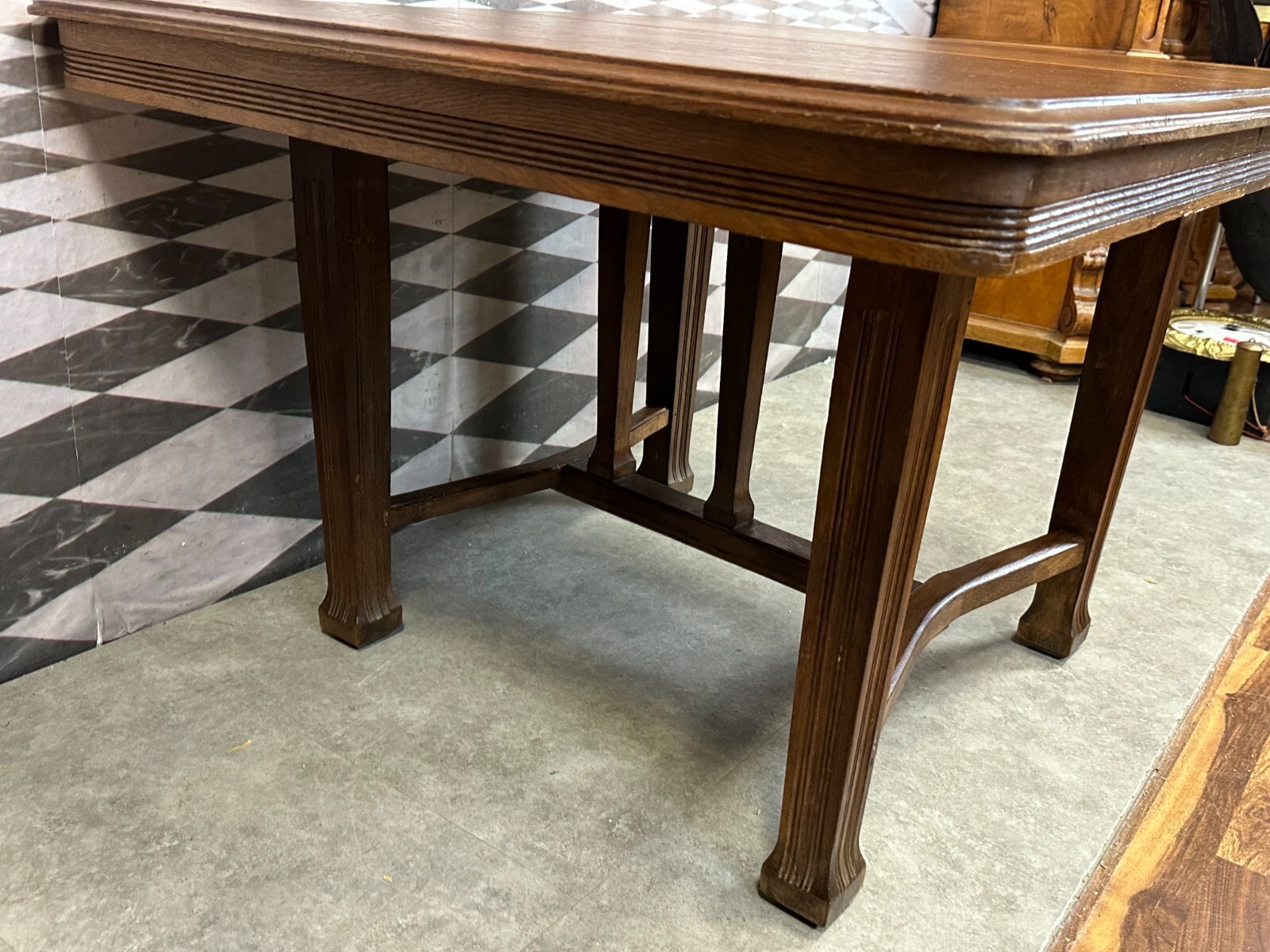 ANTIKER JUGENDSTIL TISCH BEISTELLTISCH UM 1900 AUS EICHE ENGLAND – Bild 5