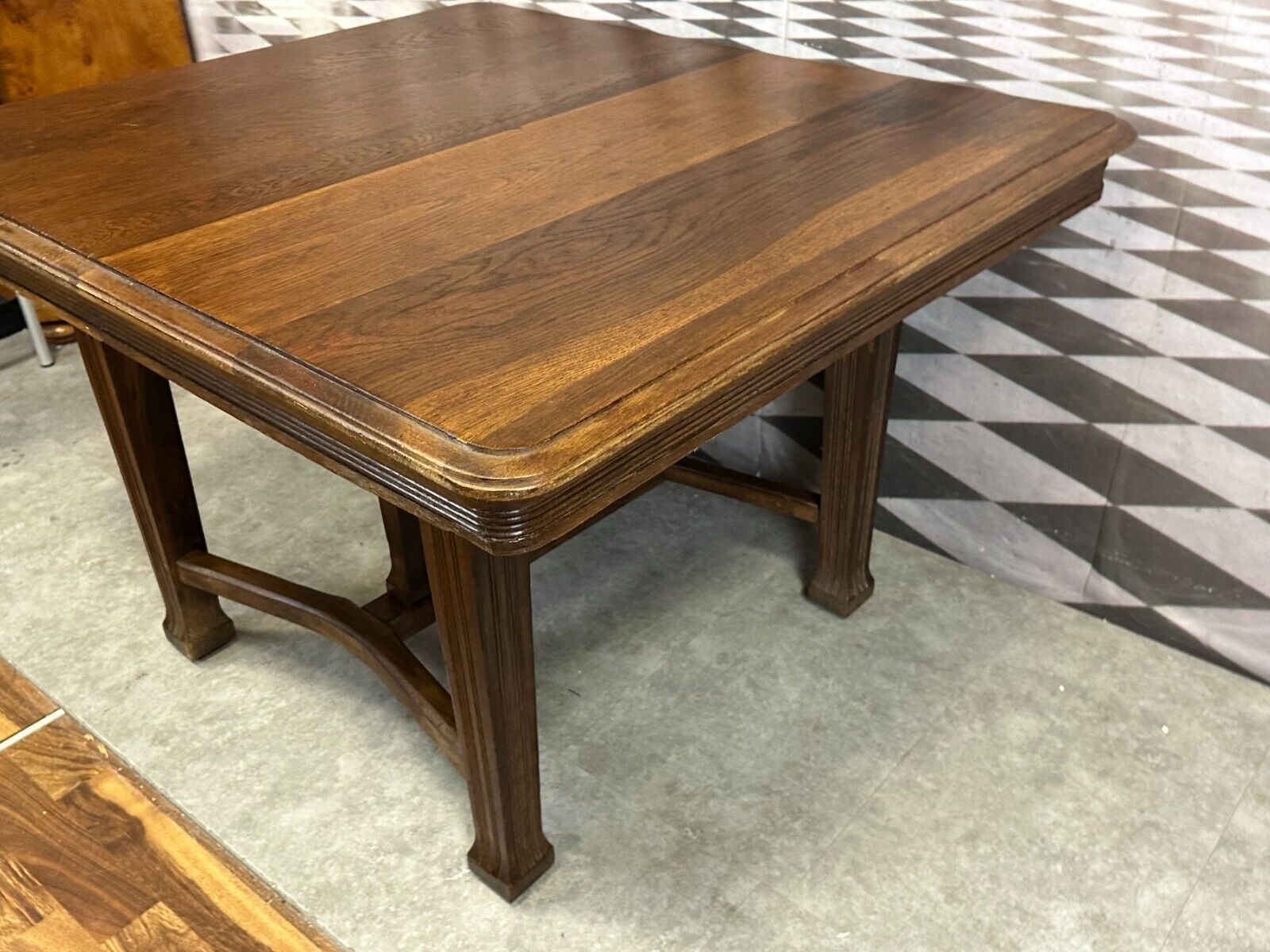 ANTIKER JUGENDSTIL TISCH BEISTELLTISCH UM 1900 AUS EICHE ENGLAND – Bild 6