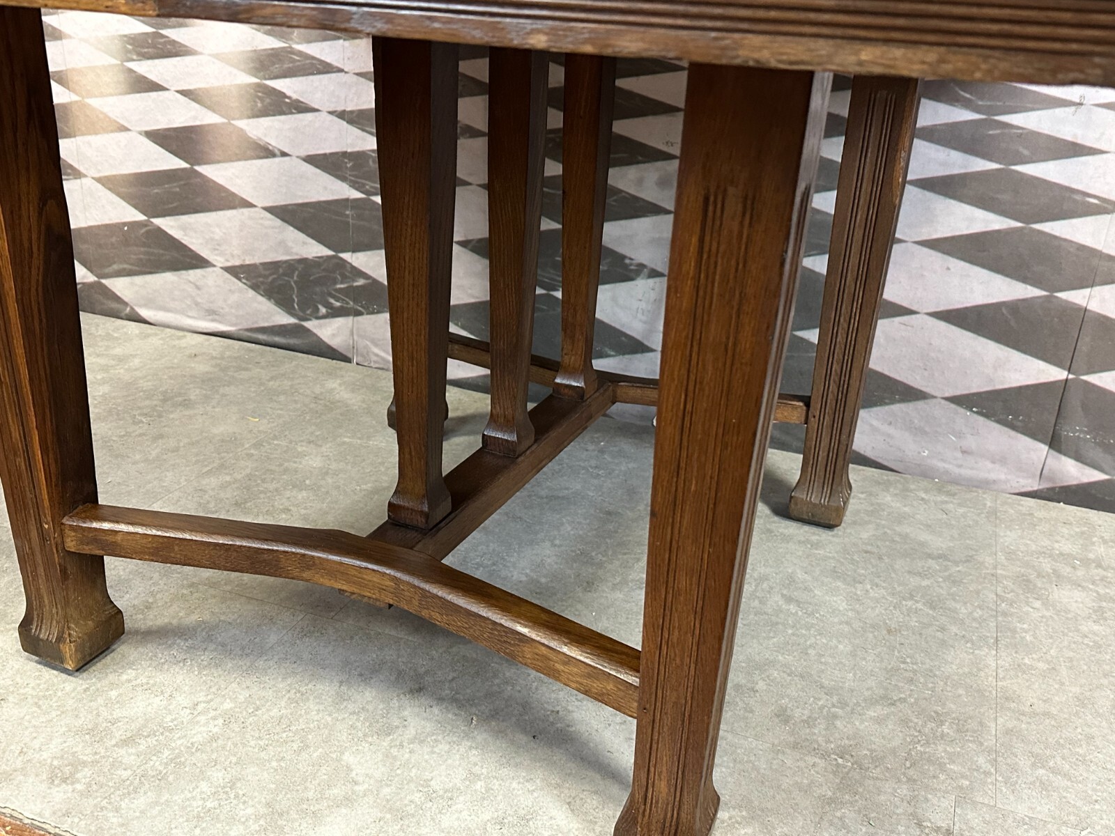 ANTIKER JUGENDSTIL TISCH BEISTELLTISCH UM 1900 AUS EICHE ENGLAND – Bild 8