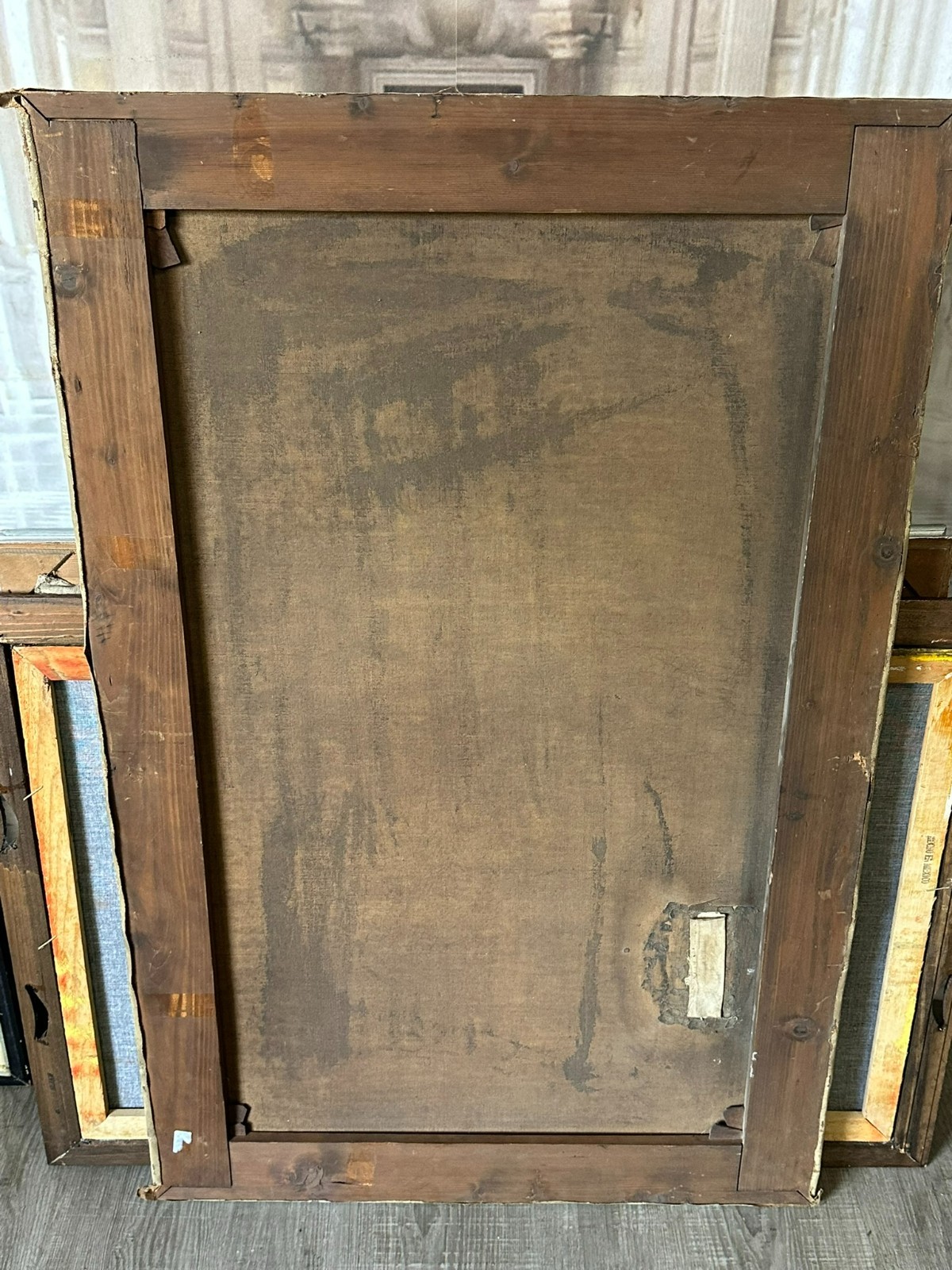SPÄT BIEDERMEIER ÖLGEMÄLDE ROMATISCHE LANDSCHAFT MONOGRAMMIERT UND DATIERT 1863 – Bild 15