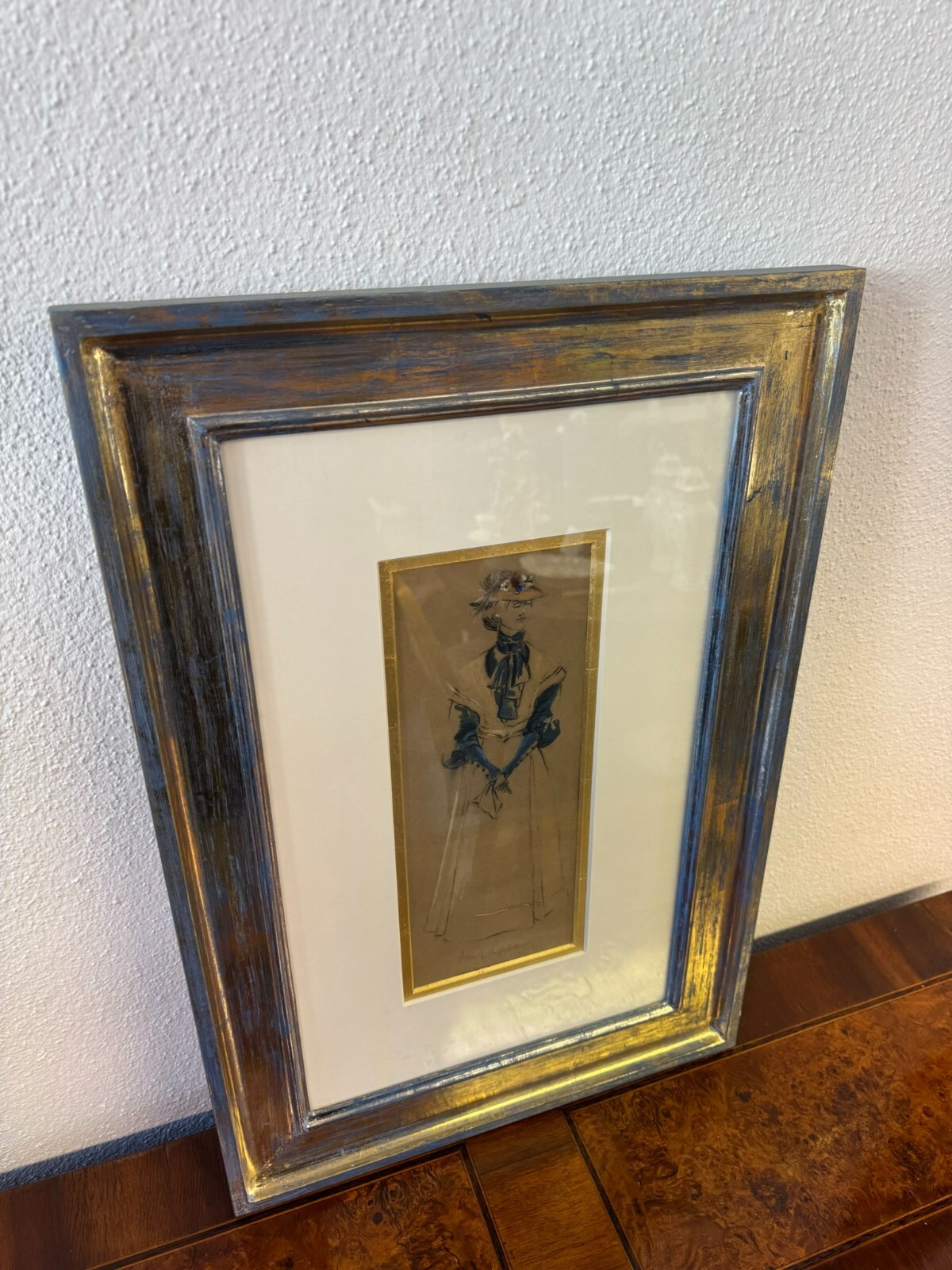Iwan Edwin HUGENTOBLER (1886-1972) ZEICHNUNG / AQUARELL PORTRAIT EINER DAME – Bild 9