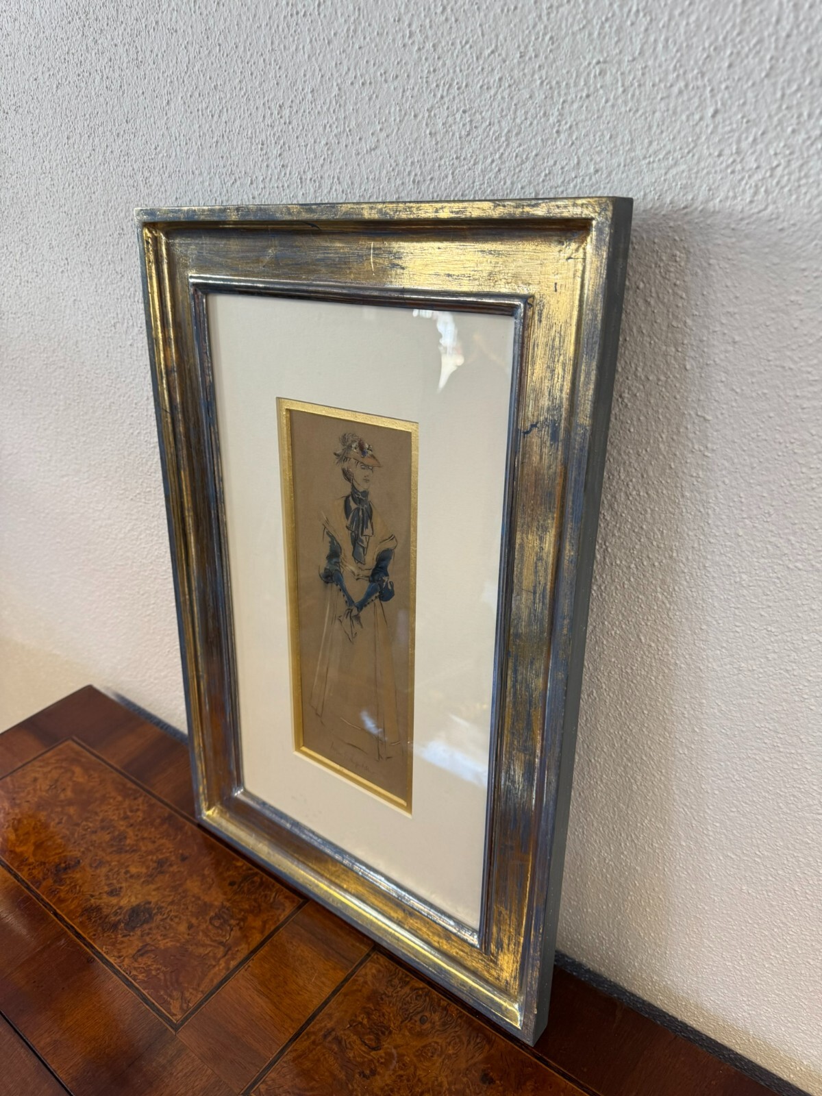 Iwan Edwin HUGENTOBLER (1886-1972) ZEICHNUNG / AQUARELL PORTRAIT EINER DAME – Bild 10
