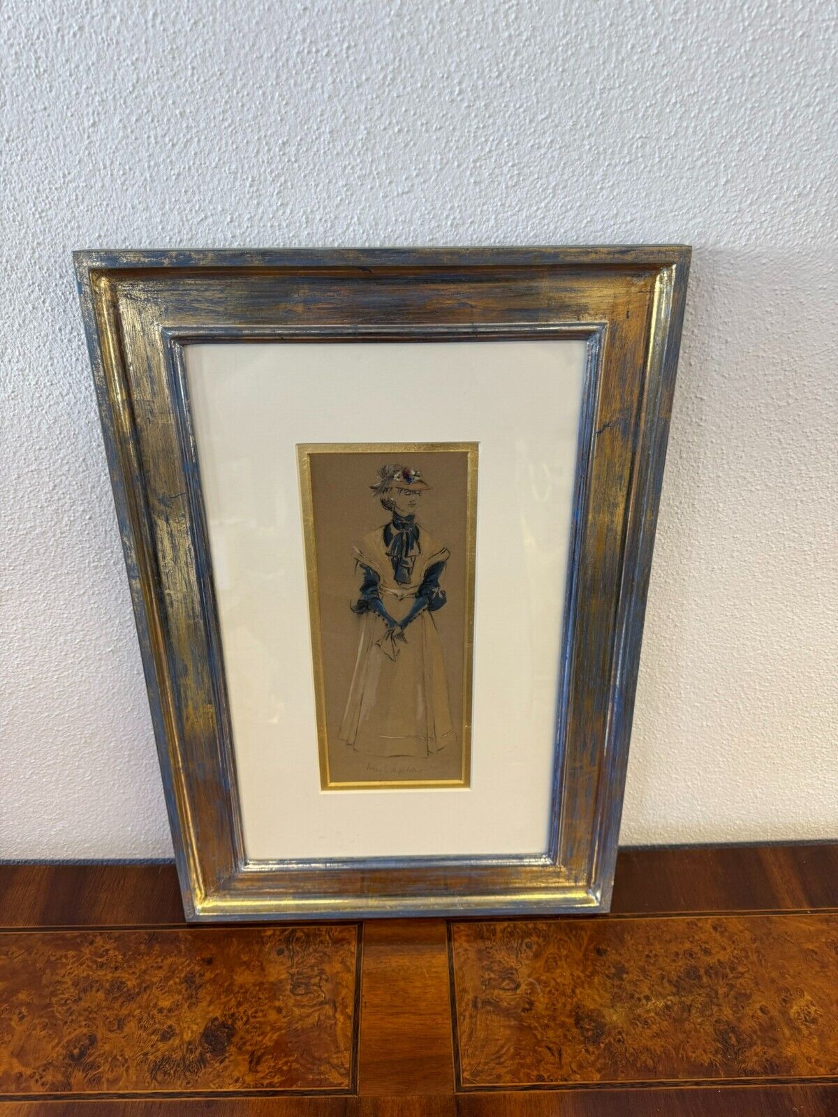 Iwan Edwin HUGENTOBLER (1886-1972) ZEICHNUNG / AQUARELL PORTRAIT EINER DAME