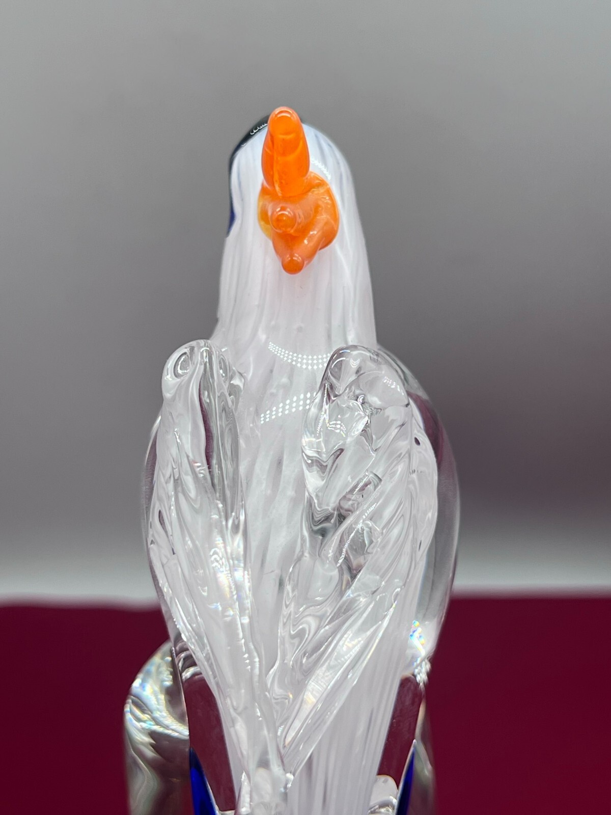 SEHR GROSSE FIGUR AUS GLAS 31cm PAPAGEI ARA SIGNIERT BOHUSLAV BERANEK 2002 – Bild 14