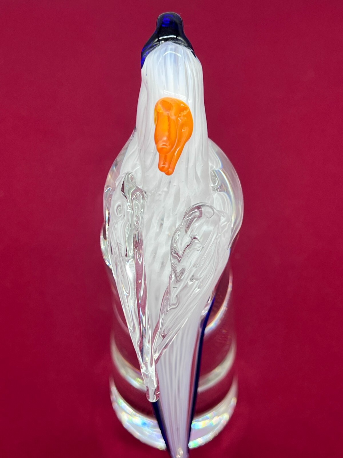 SEHR GROSSE FIGUR AUS GLAS 31cm PAPAGEI ARA SIGNIERT BOHUSLAV BERANEK 2002 – Bild 15