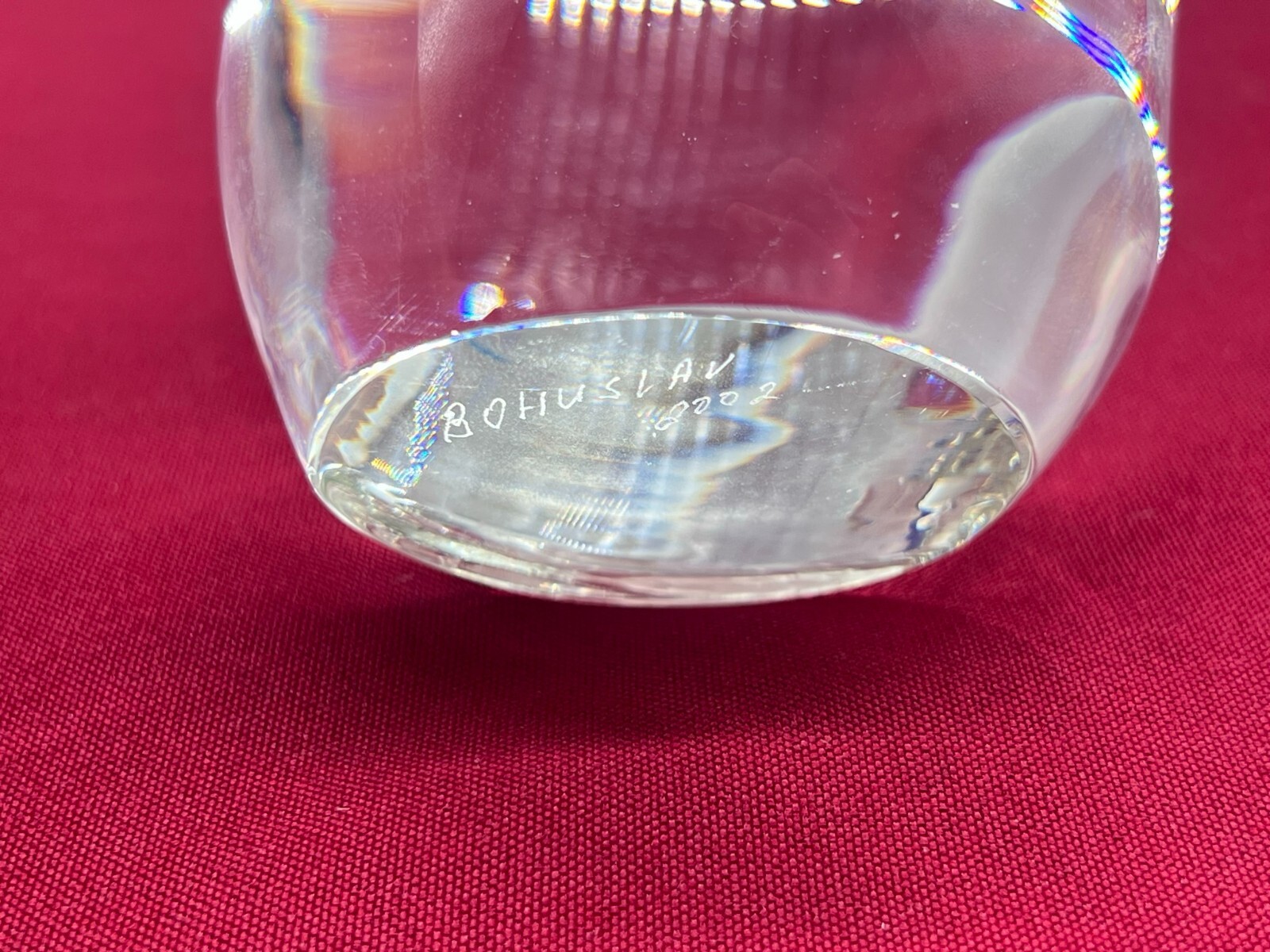 SEHR GROSSE FIGUR AUS GLAS 31cm PAPAGEI ARA SIGNIERT BOHUSLAV BERANEK 2002 – Bild 18