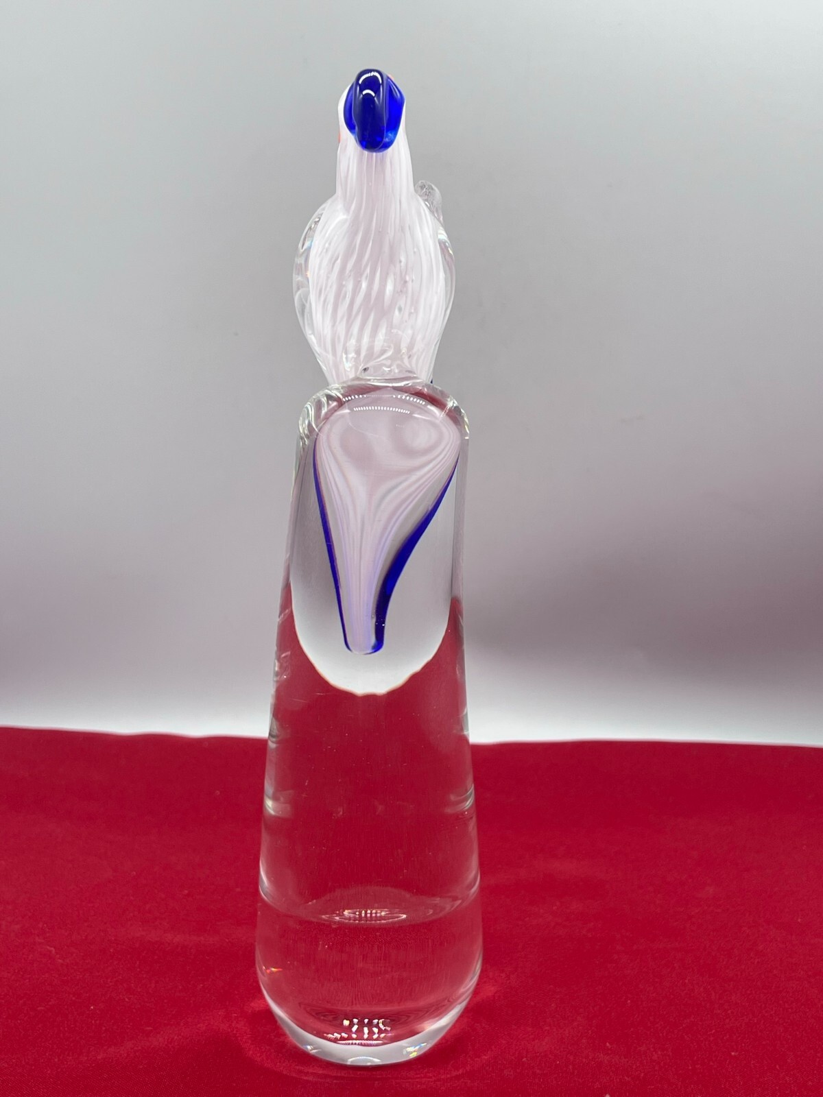 SEHR GROSSE FIGUR AUS GLAS 31cm PAPAGEI ARA SIGNIERT BOHUSLAV BERANEK 2002 – Bild 6