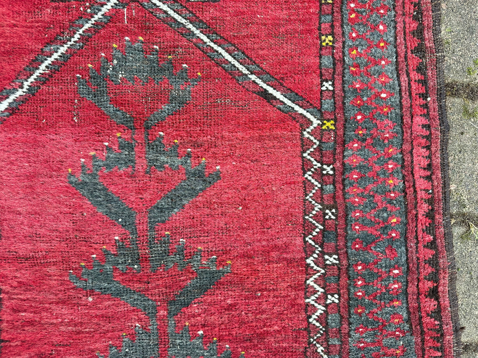 ALTE BRÜCKE AFGHANISTAN TEPPICH ORIENTTEPPICH WOLLE HANDGEKNÜPFT 106x73cm – Bild 8