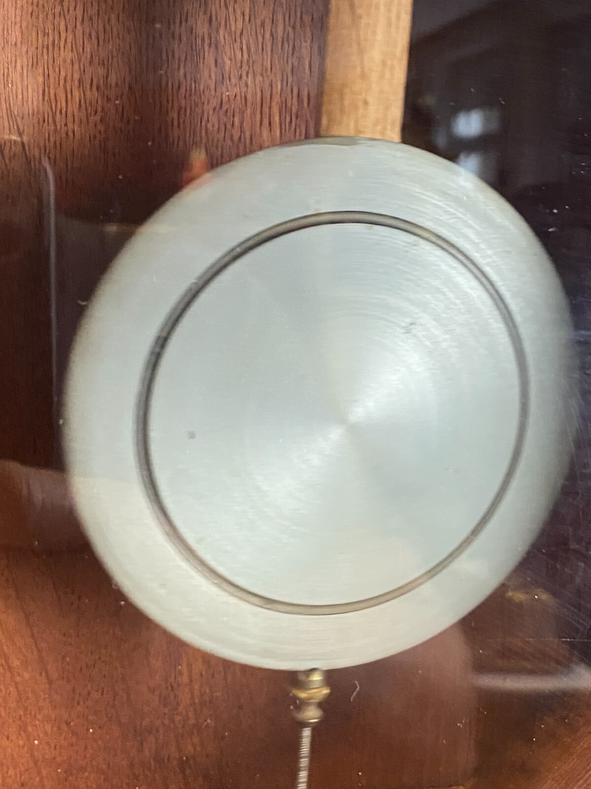 WANDUHR NEUES GEHÄUSE JUGENDSTIL MAHAGONI ANTIKES WERK 80cm – Bild 11