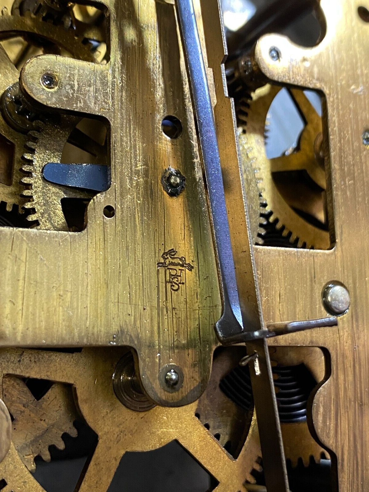 WANDUHR NEUES GEHÄUSE JUGENDSTIL MAHAGONI ANTIKES WERK 80cm – Bild 15