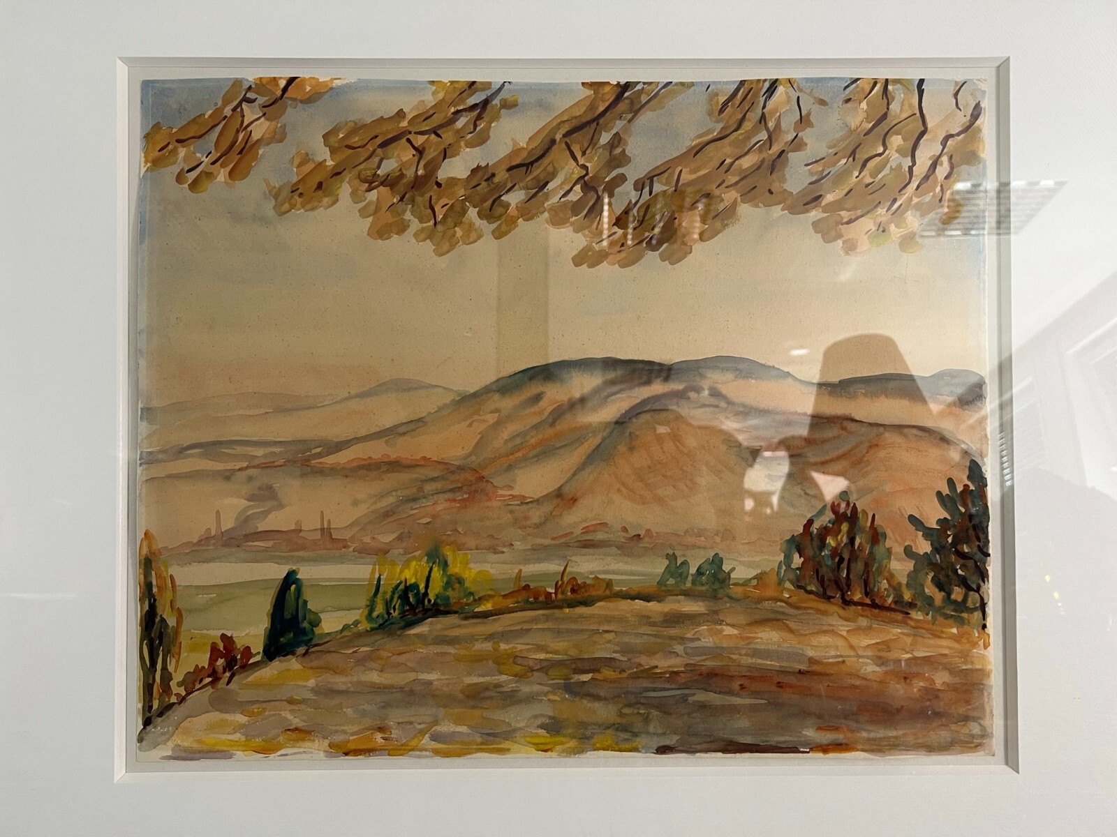 Klaus WRAGE (1891-1984) AQUARELL GUT GERAHMT DAS NECKARTAL BEI UNTERTÜRKHEIM – Bild 3