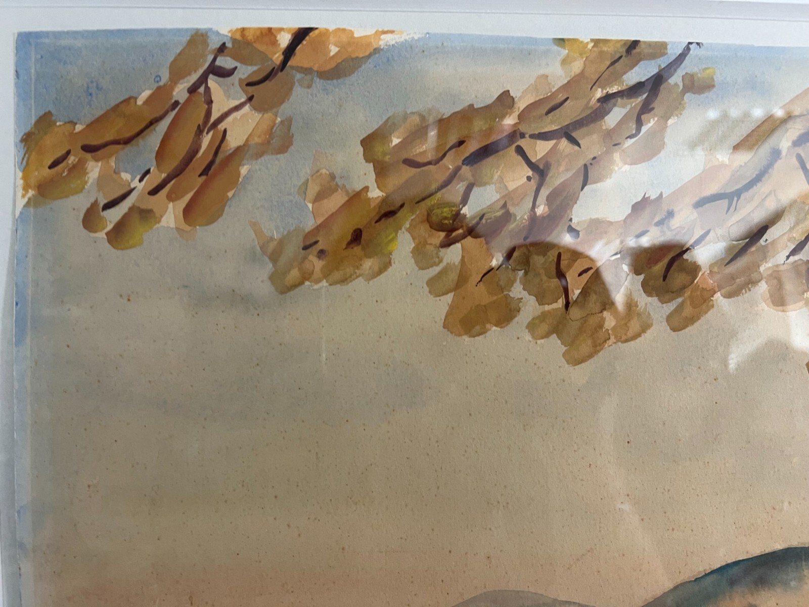 Klaus WRAGE (1891-1984) AQUARELL GUT GERAHMT DAS NECKARTAL BEI UNTERTÜRKHEIM – Bild 5
