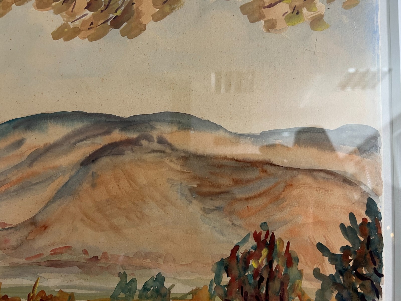 Klaus WRAGE (1891-1984) AQUARELL GUT GERAHMT DAS NECKARTAL BEI UNTERTÜRKHEIM – Bild 9