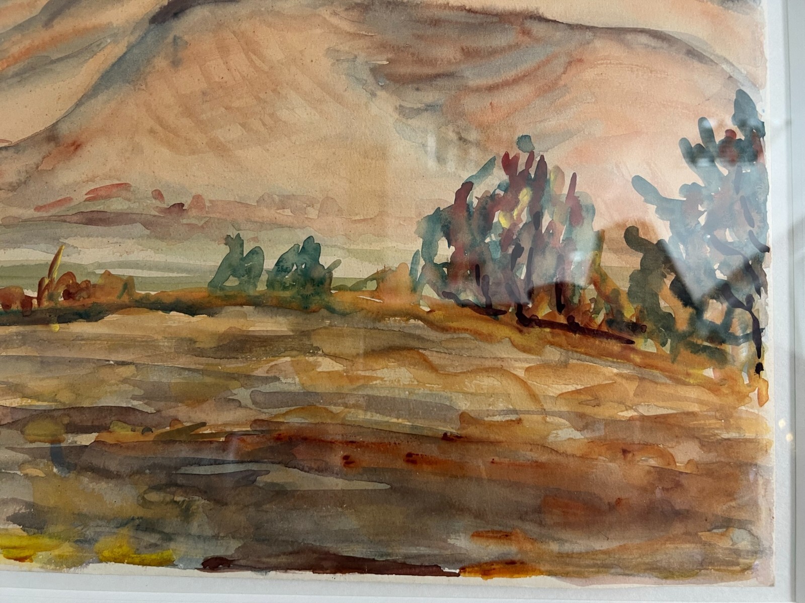 Klaus WRAGE (1891-1984) AQUARELL GUT GERAHMT DAS NECKARTAL BEI UNTERTÜRKHEIM – Bild 10