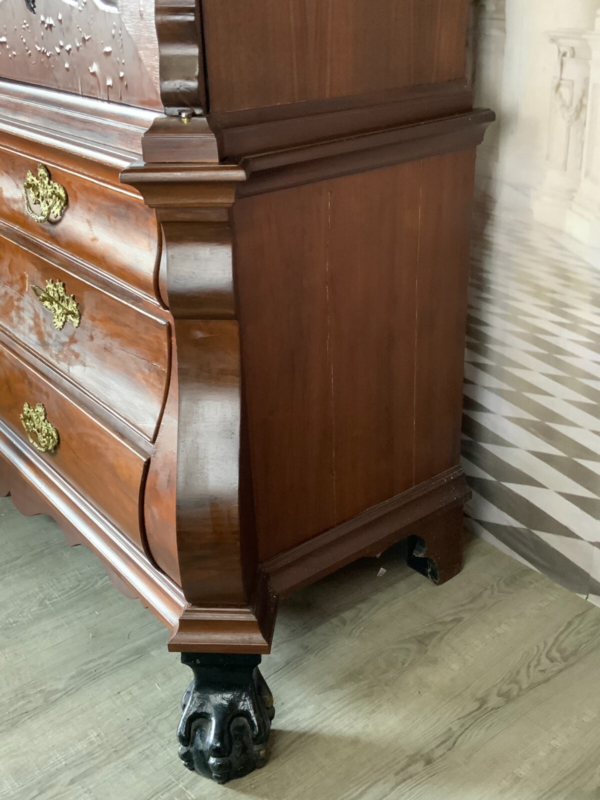 BAROCKKABINETT SCHRANK BAROCKSCHRANK 18/19 TES JHDT NUSSBAUM FURNIER – Bild 4
