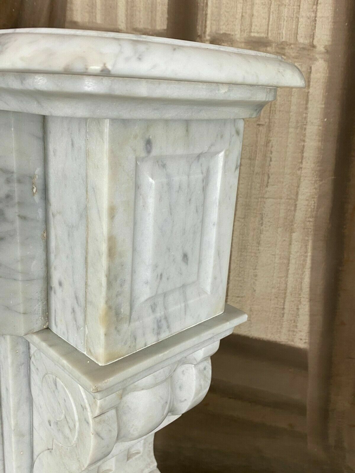 ANTIKER MARMOR KAMIN UM 1890 HISTORISMUS JUGENDSTIL KAMINUMRANDUNG ANTIK – Bild 7