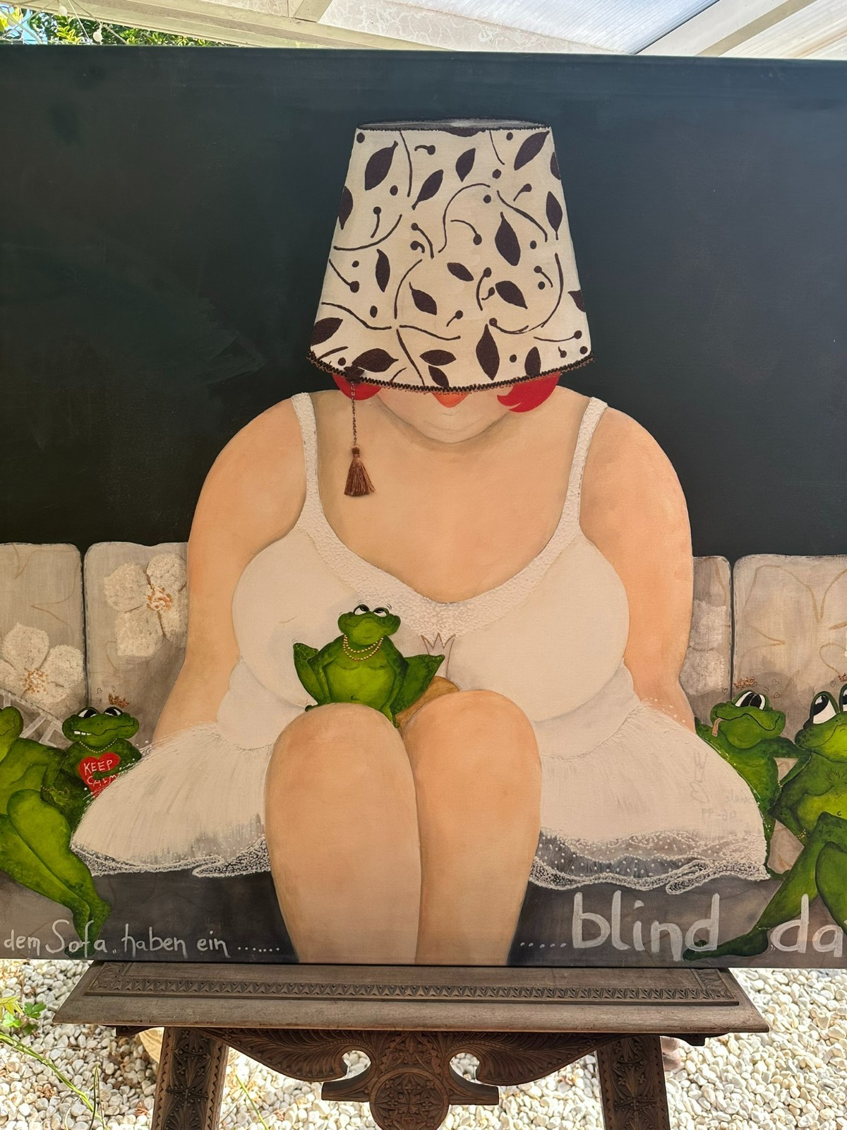 GROSSES ÖLGEMÄLDE 120x100cm GABRIELE MEYER BLIND DATE – Bild 4