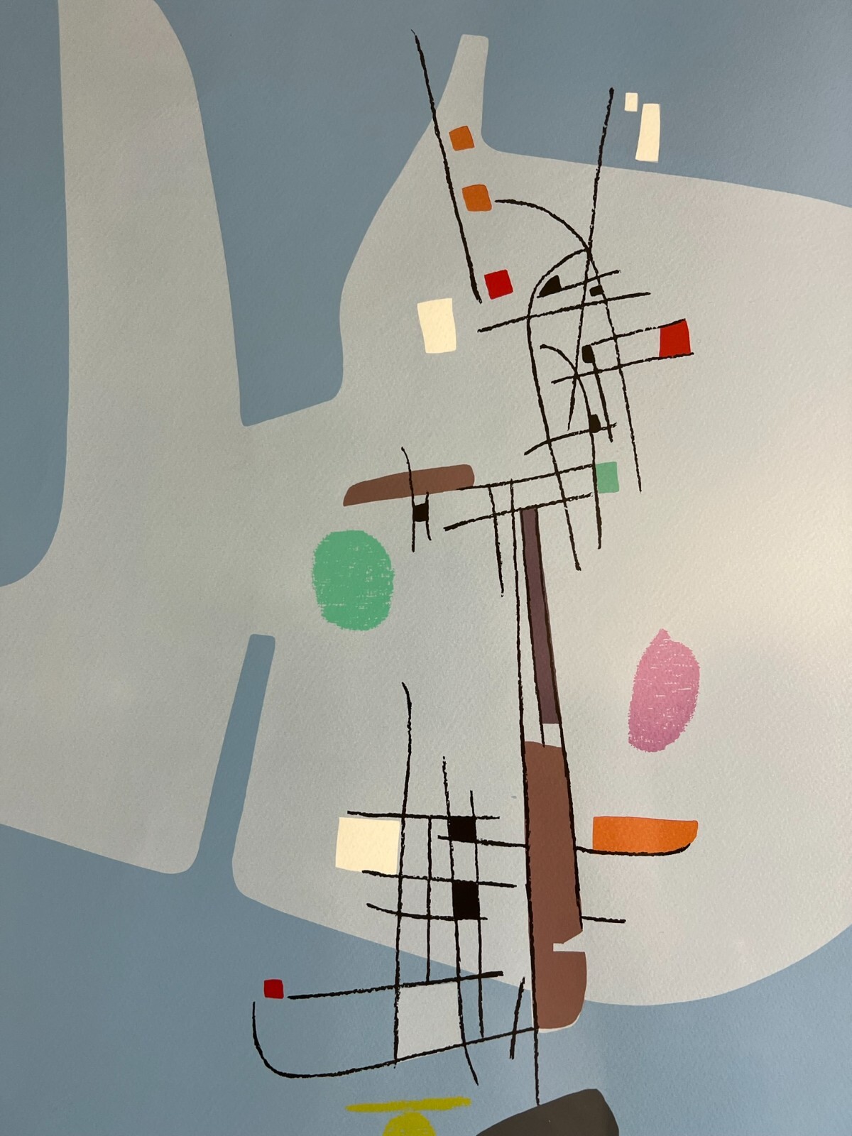FARBDRUCK AUF PAPIER HOCHWERTIG GERAHMT OFFSET DRUCK MUSIK GESAMT 110x70cm