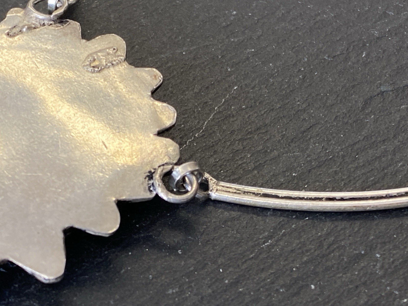 AUSGEFALLENE KETTE AUS 925 STERLING SILBER MIT HÄMATIT CABOCHON – Bild 20