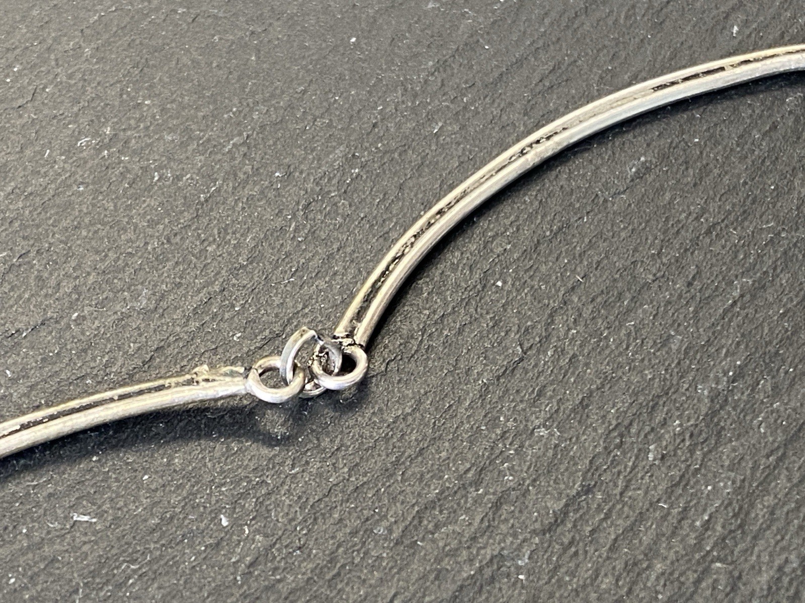 AUSGEFALLENE KETTE AUS 925 STERLING SILBER MIT HÄMATIT CABOCHON – Bild 21