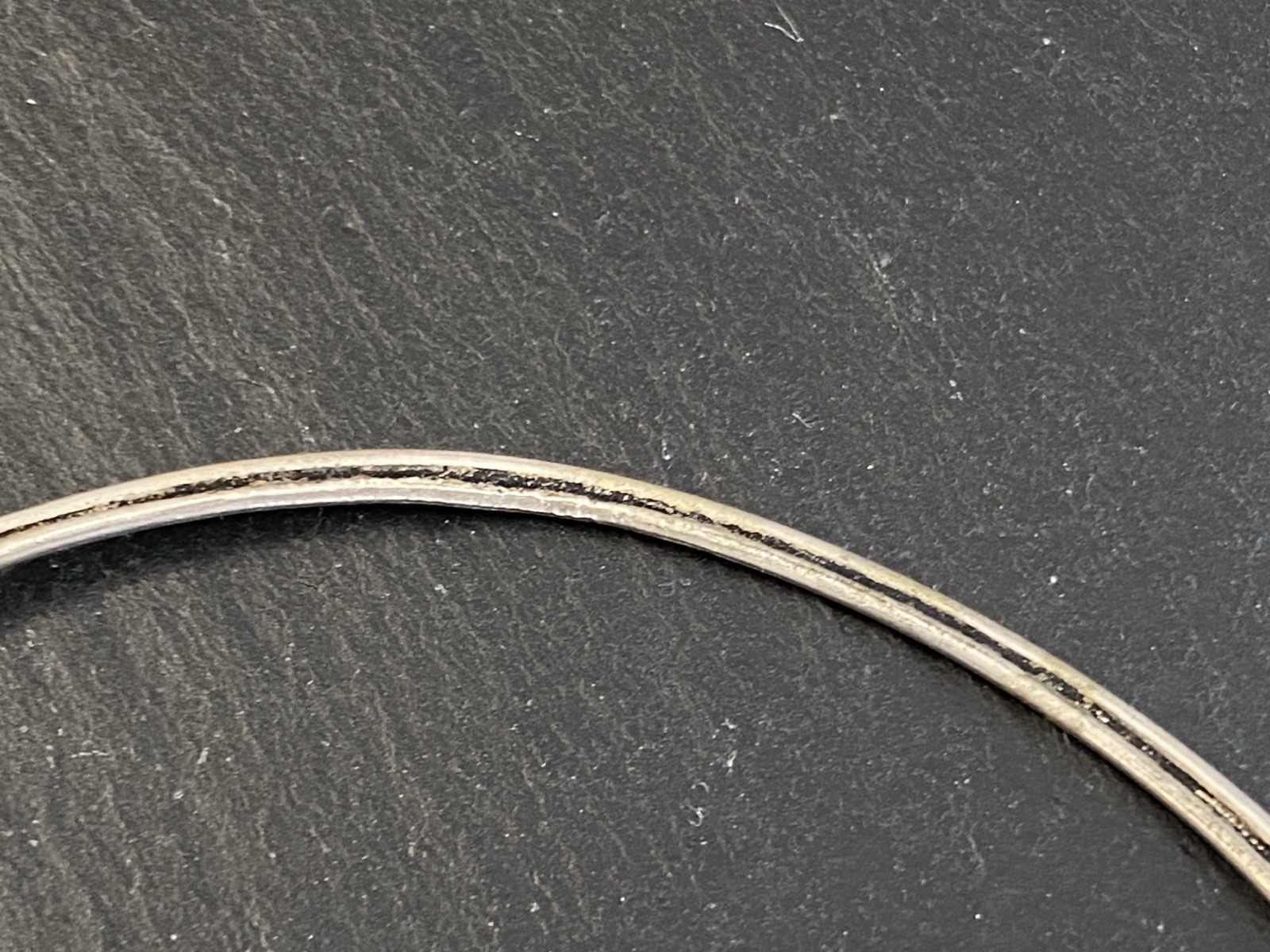 AUSGEFALLENE KETTE AUS 925 STERLING SILBER MIT HÄMATIT CABOCHON – Bild 6