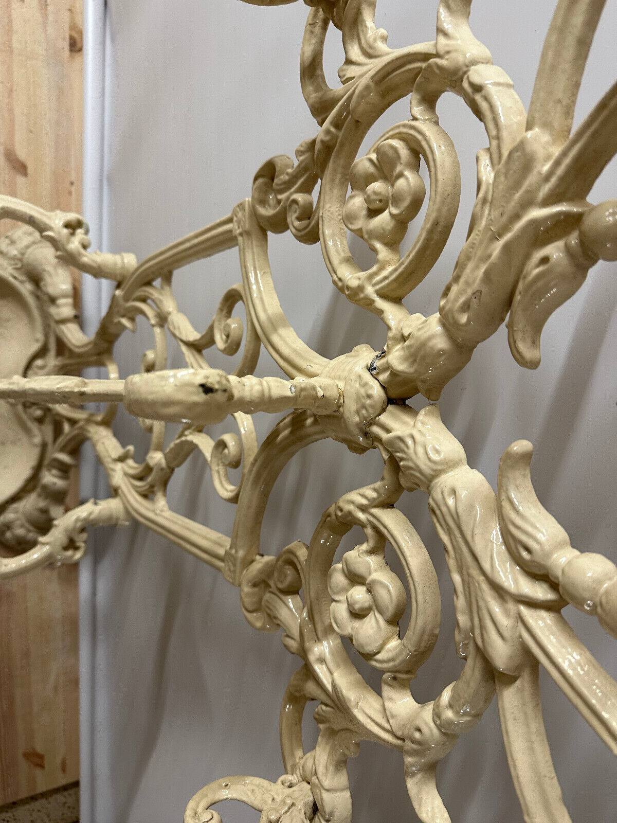 ANTIKE JUGENDSTIL GARDEROBE AUS METALL UM 1910 195cm – Bild 12