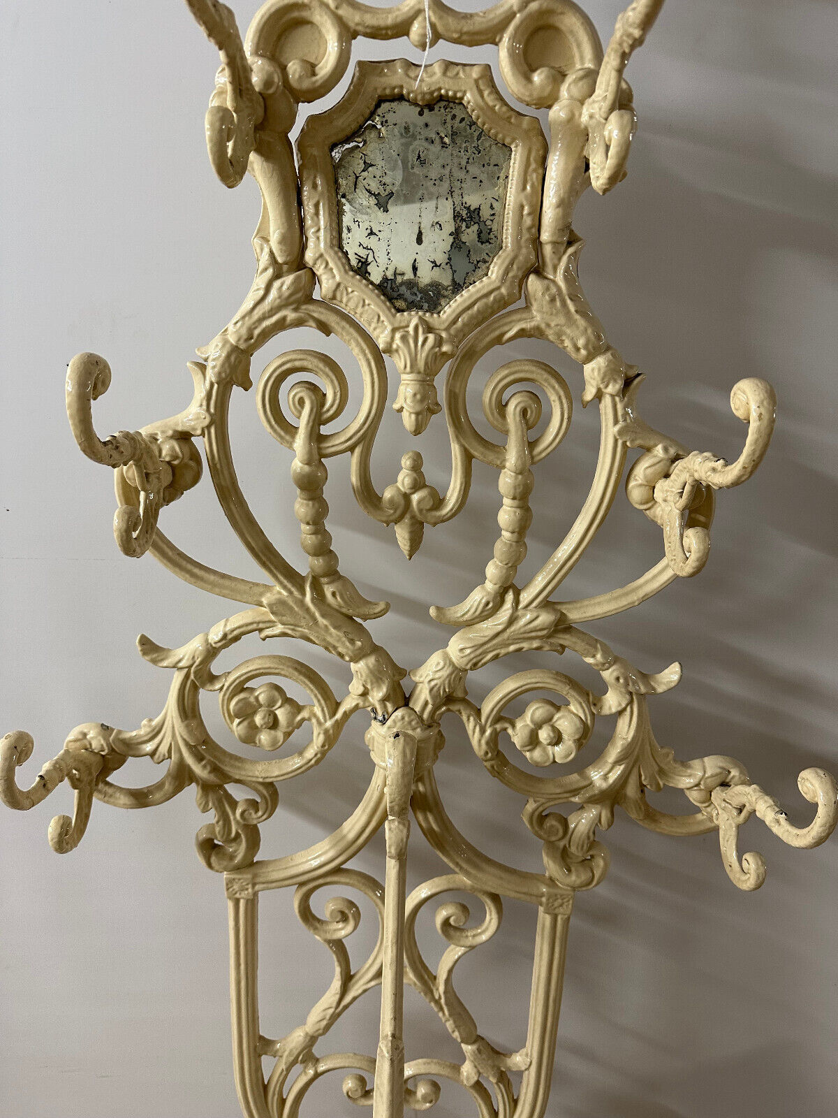 ANTIKE JUGENDSTIL GARDEROBE AUS METALL UM 1910 195cm – Bild 4