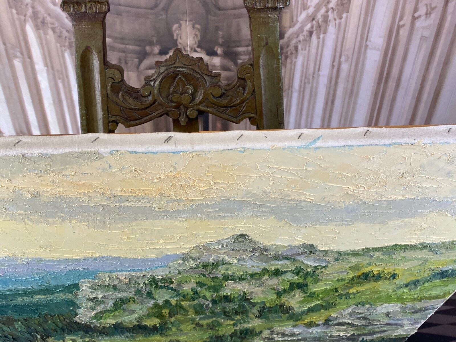 ÖLGEMÄLDE PASTÖS WEITE LANDSCHAFT GEMÄLDE VON HELMUT SIESSER (1926-1995) – Bild 11