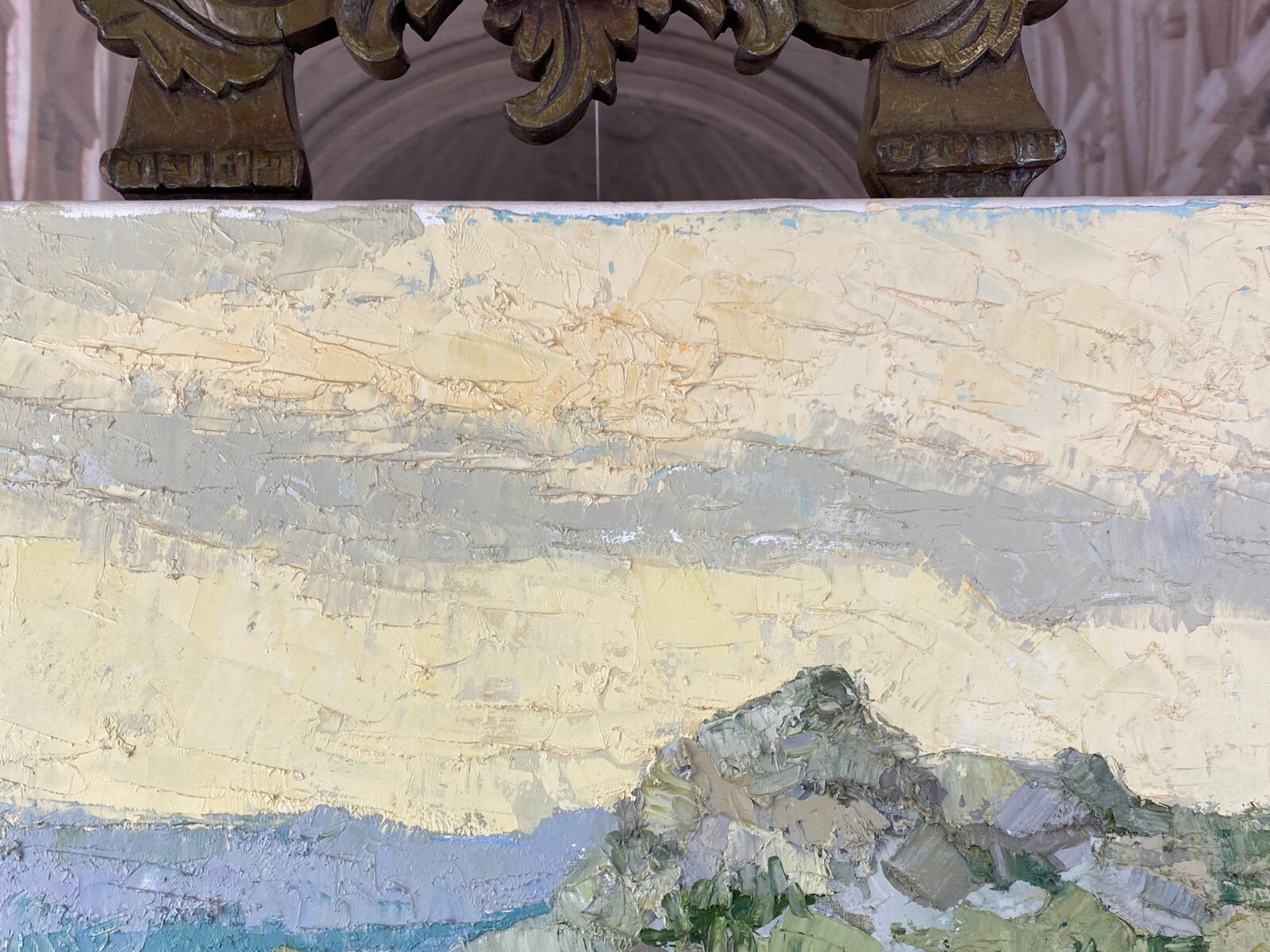 ÖLGEMÄLDE PASTÖS WEITE LANDSCHAFT GEMÄLDE VON HELMUT SIESSER (1926-1995) – Bild 6