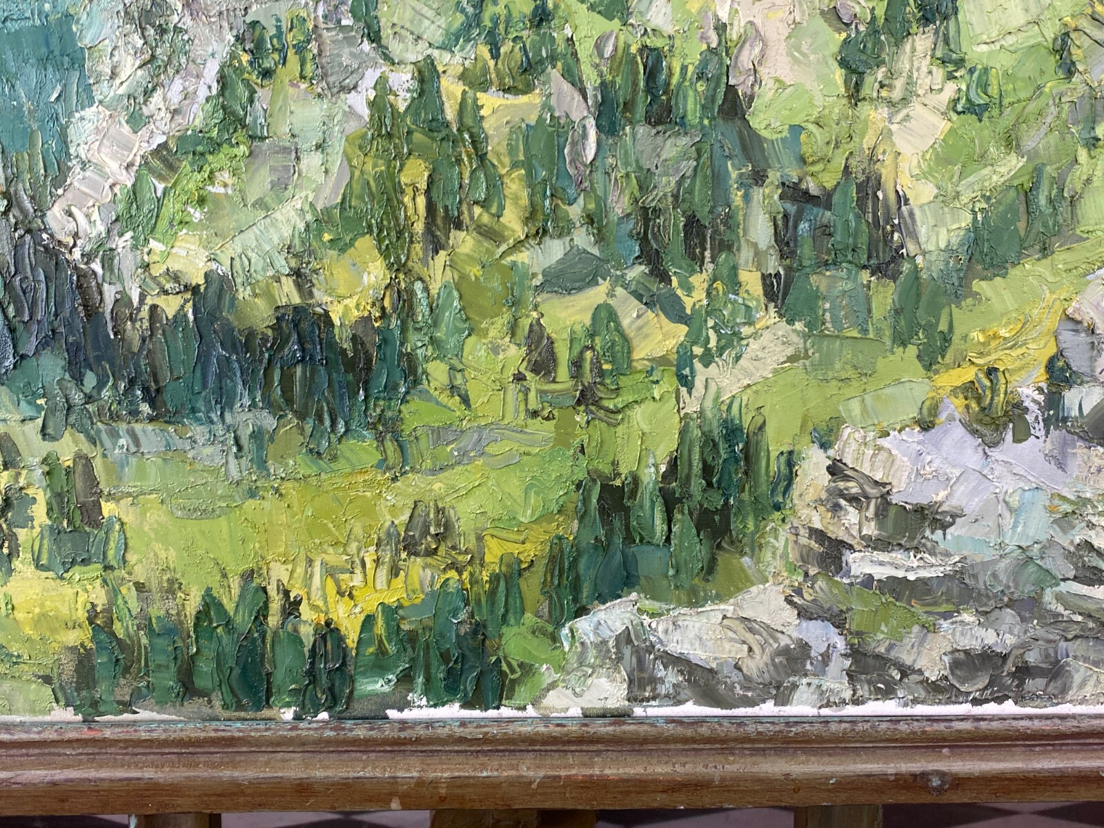 ÖLGEMÄLDE PASTÖS WEITE LANDSCHAFT GEMÄLDE VON HELMUT SIESSER (1926-1995) – Bild 7
