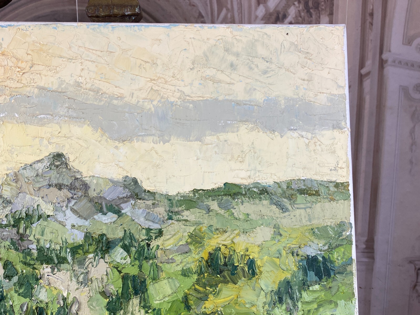 ÖLGEMÄLDE PASTÖS WEITE LANDSCHAFT GEMÄLDE VON HELMUT SIESSER (1926-1995) – Bild 9