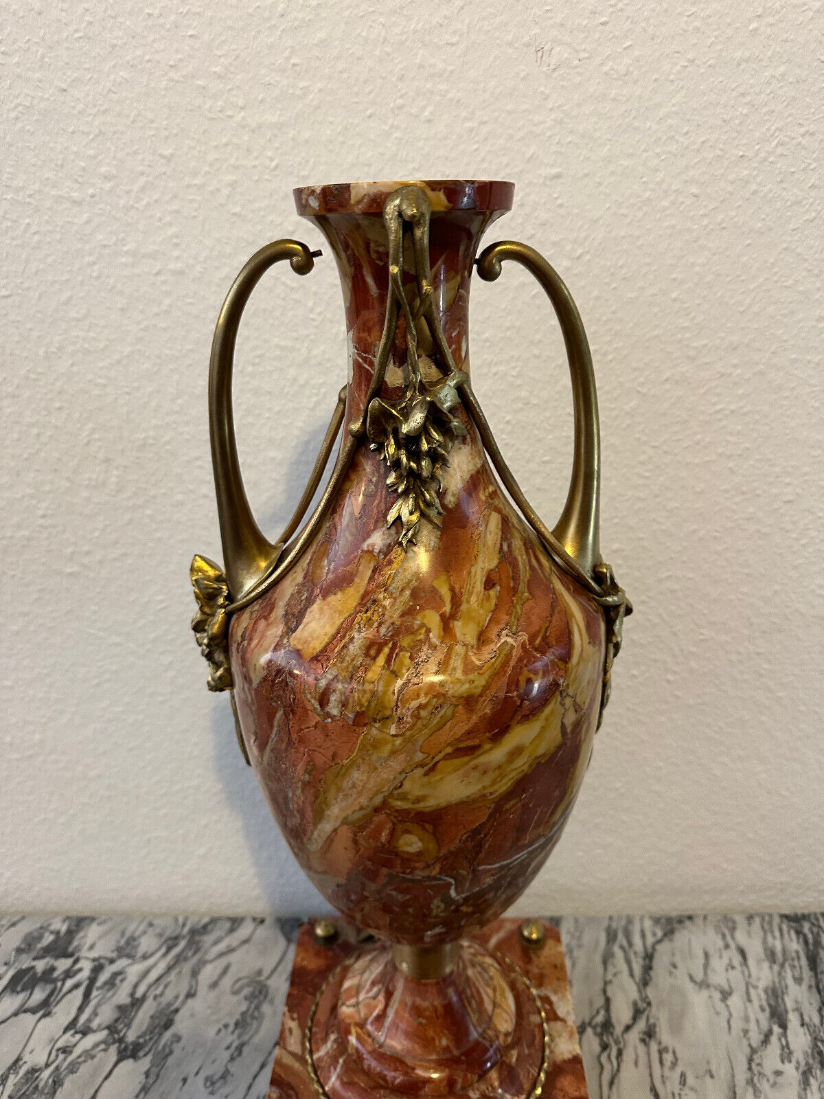 ANTIKER BEISTELLER UM 1900 CASSOLETTE BRONZE BESCHLAG UM 1900 JUGENDSTIL – Bild 3