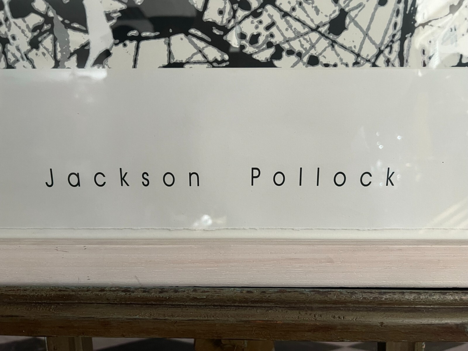 GROSSER ABSTRAKTER DRUCK NACH JACKSON POLLOCK GERAHMT 130x105cm – Bild 11